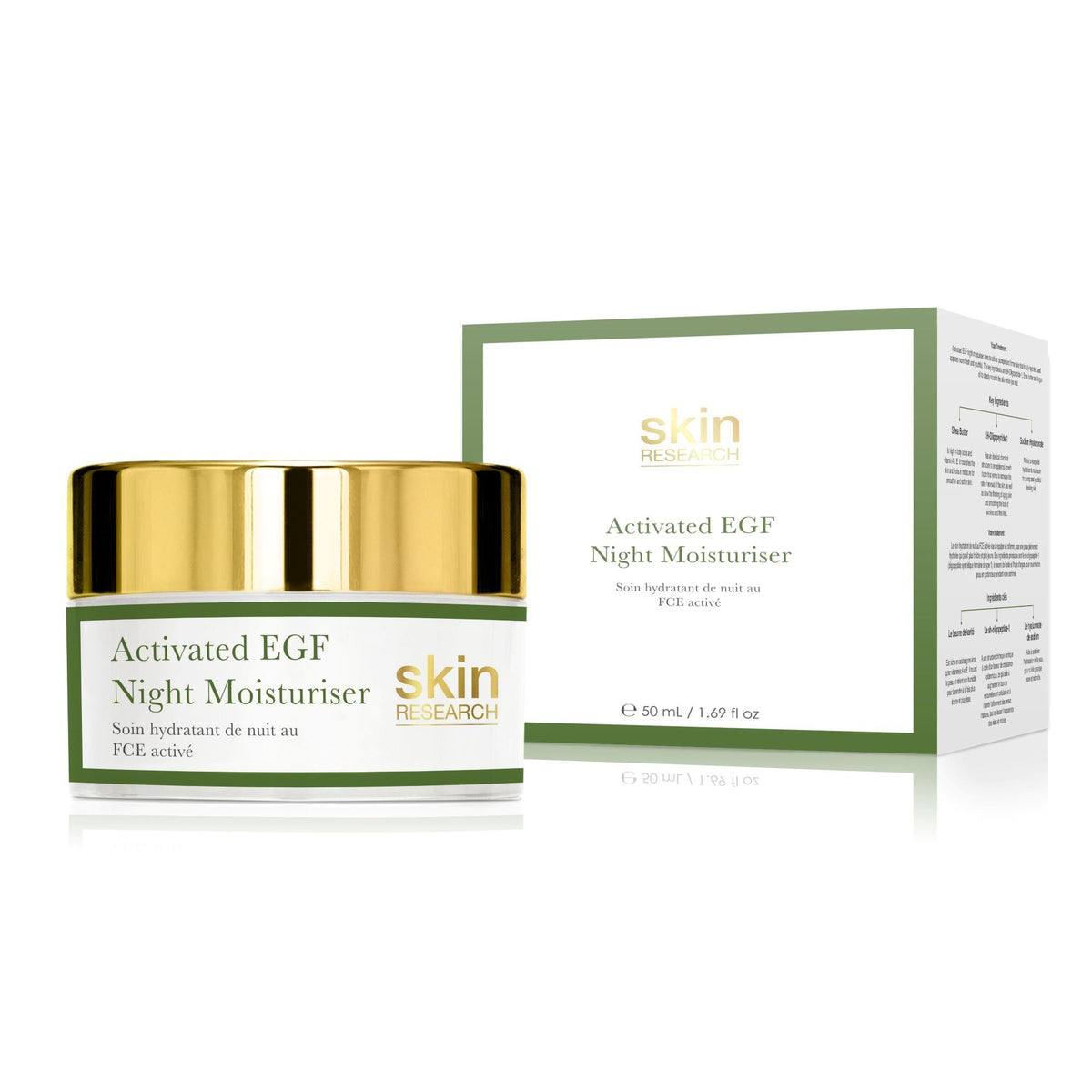 K3 Skin Research EGF Day & Night Moisturiser, Mask - skinChemists