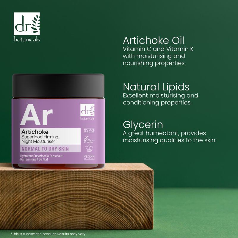 Artichoke Superfood Firming Night Moisturiser 60ml - skinChemists