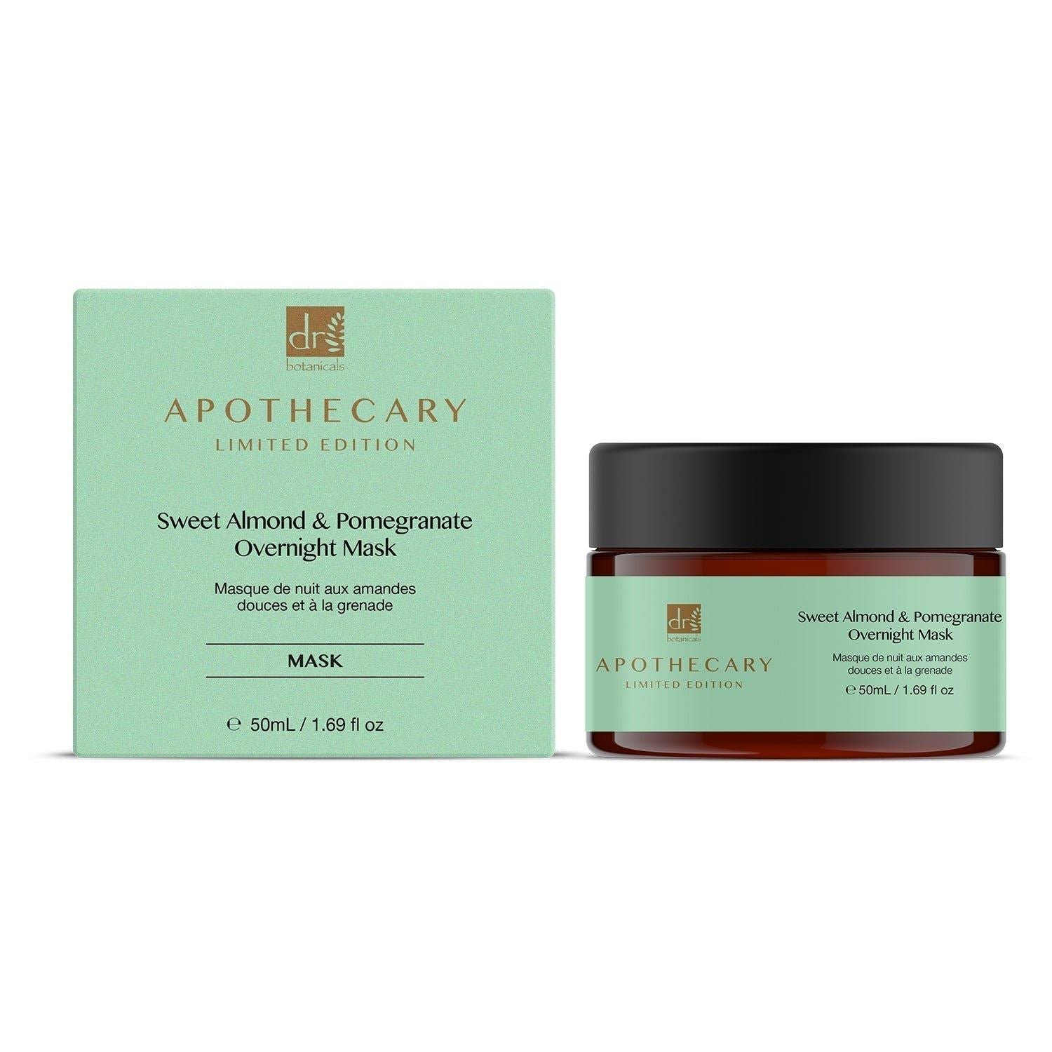 Dr Botanicals Sweet Almond & Pomegranate Overnight Mask 50ml Twin Value Savings Pack - skinChemists