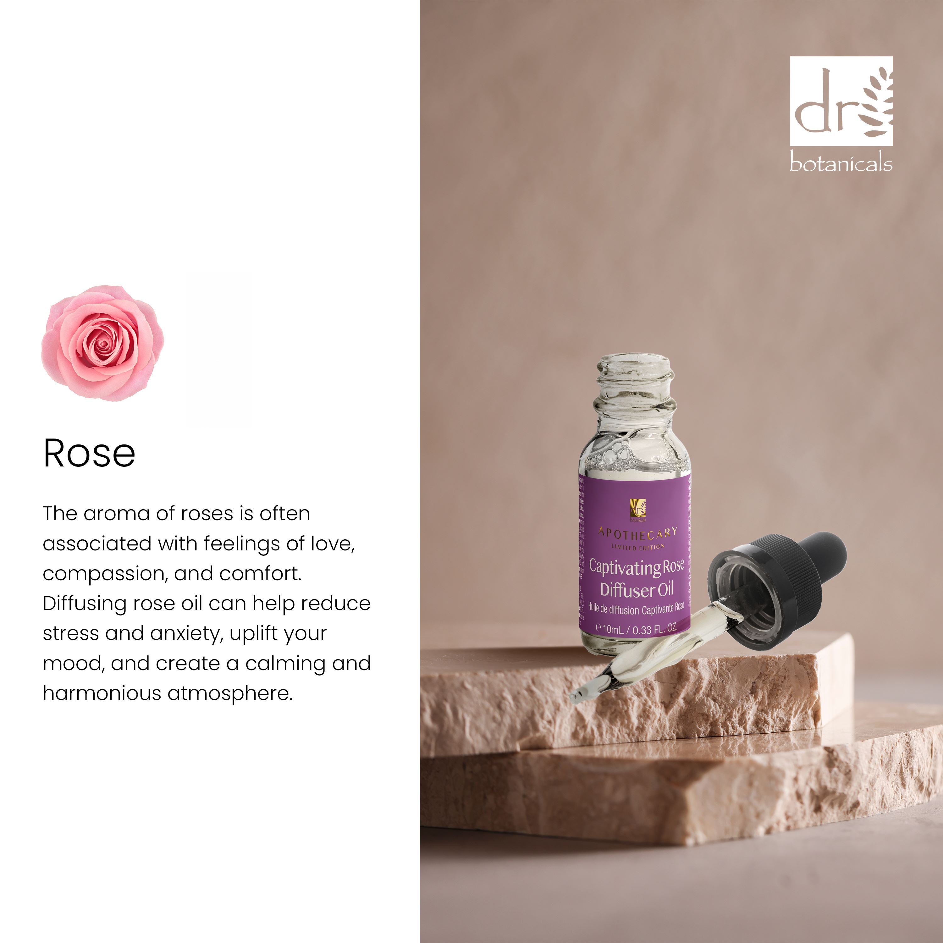 Dr Botanicals Premium 5 In 1 Aromatherapy Rejuvenating Eucalyptus + Captivating Rose Diffuser Kit - skinChemists