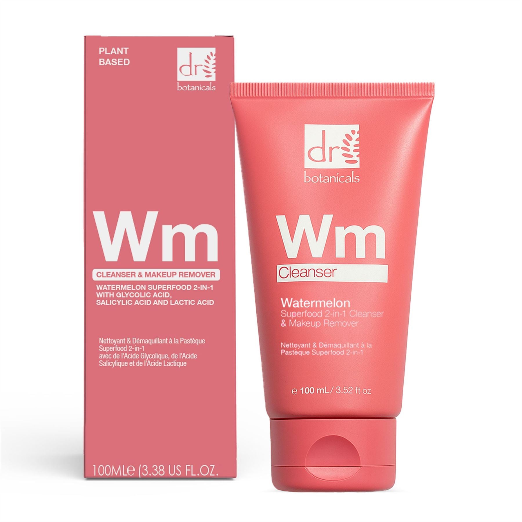 Watermelon Superfood 2-in-1 Cleanser & Makeup Remover 100ml with Glycolic Acid, Salicylic Acid and Lactic Acid - skinChemists