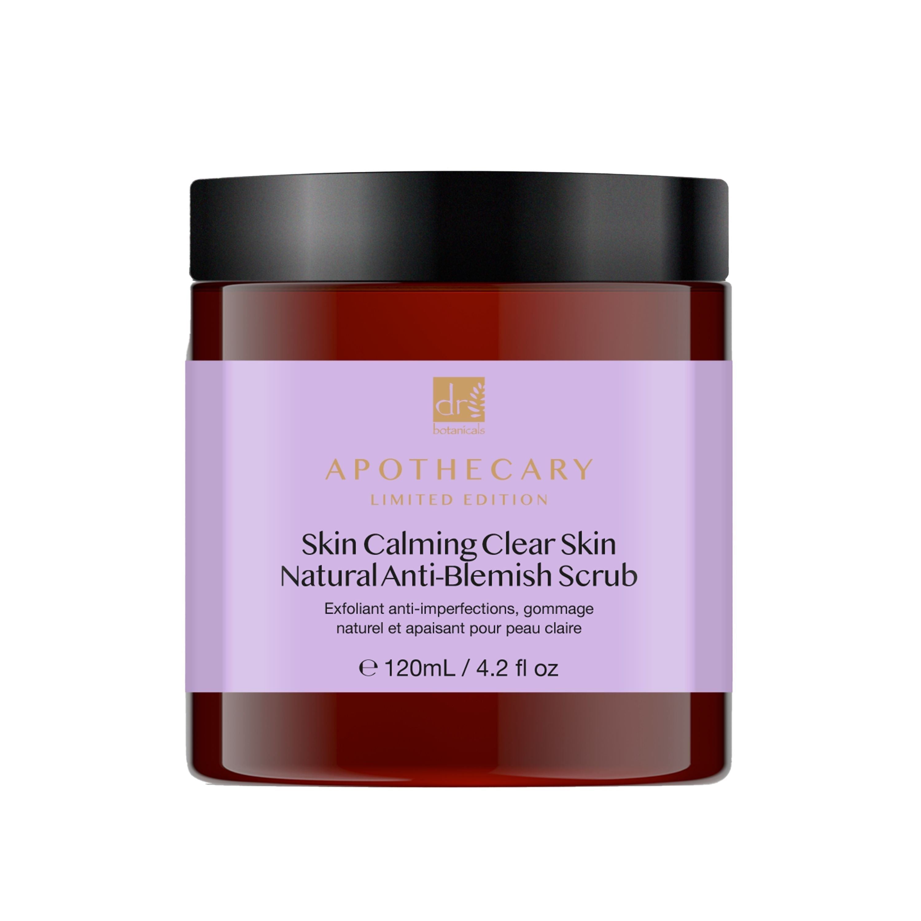 Dr Botanicals Skin Calming Clear Skin Natural Anti-Blemish Scrub 120ml Twin Value Savings Pack - skinChemists