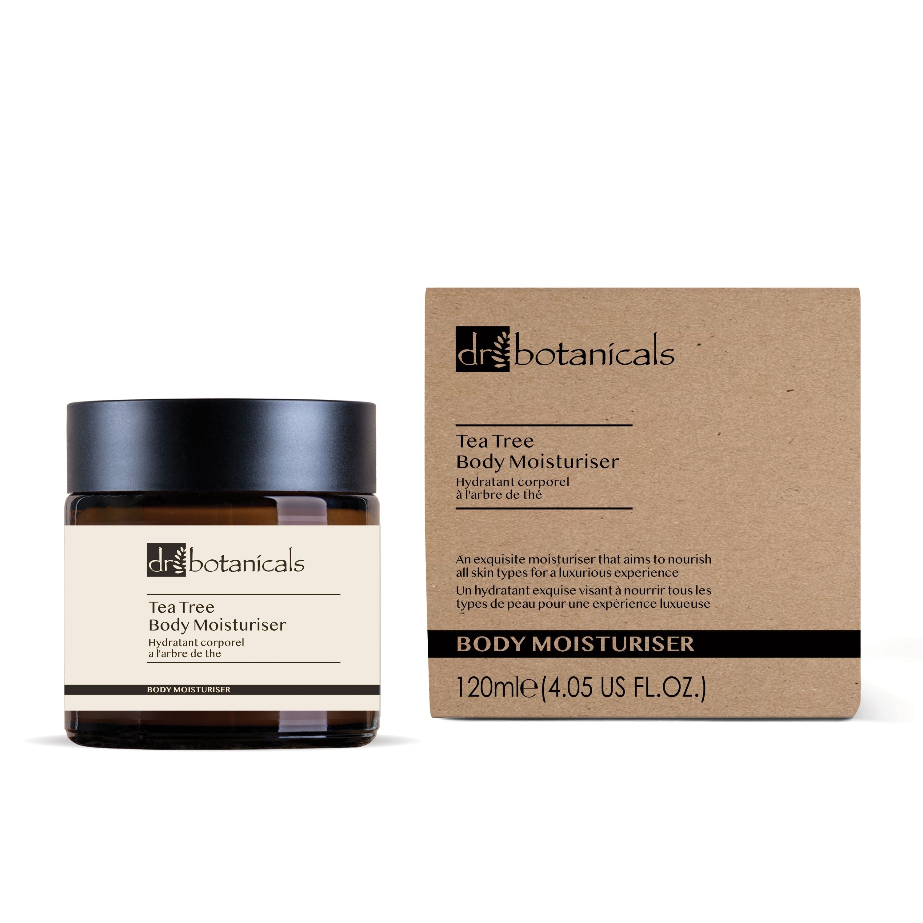 Tea Tree Facial Scrub, Day and Night Moisturiser and Body Moisturiser - skinChemists