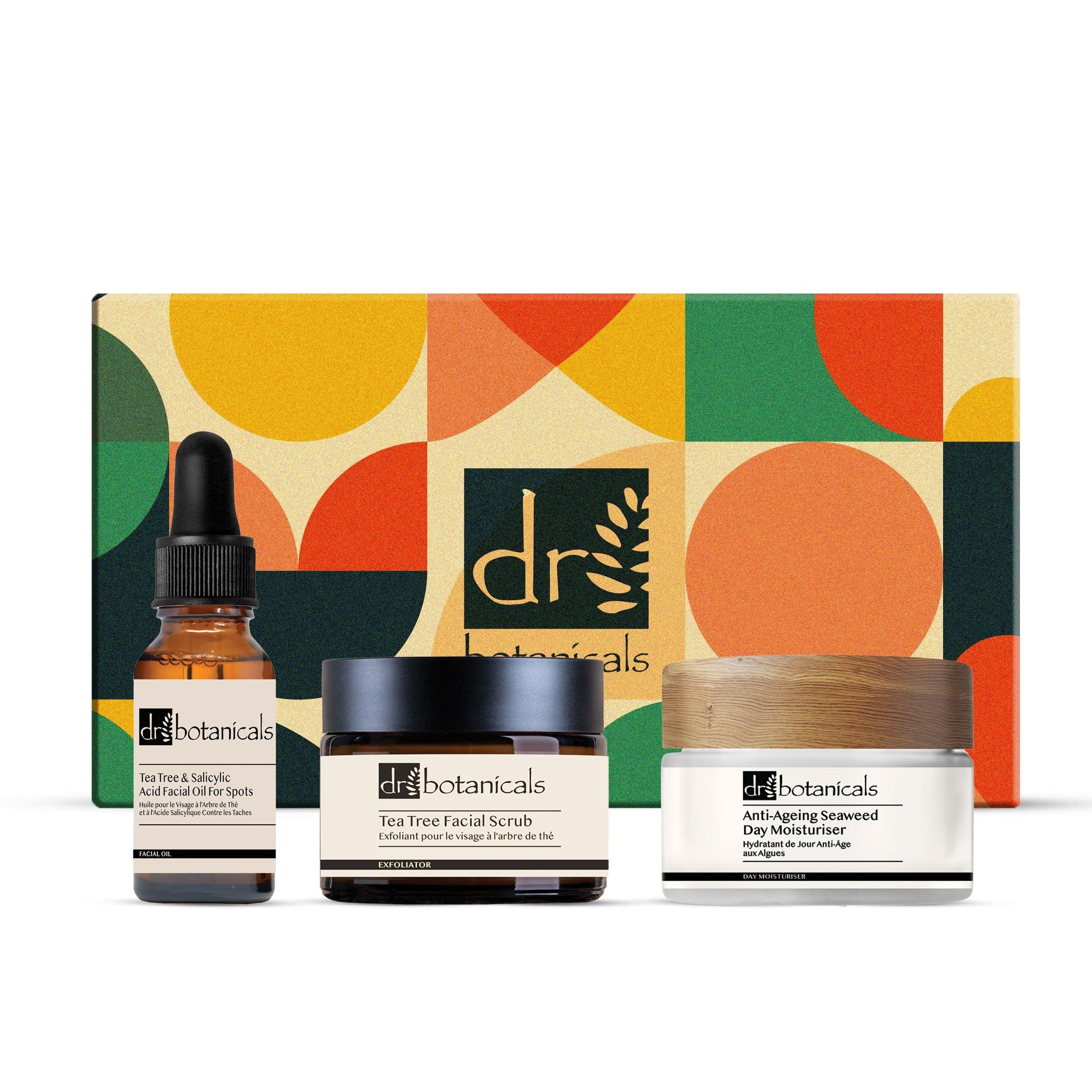 Tea Tree Facial Scrub Tea Tree & Salicylic Acid Facial Oil For Spots Seaweed Face Moisturiser - skinChemists