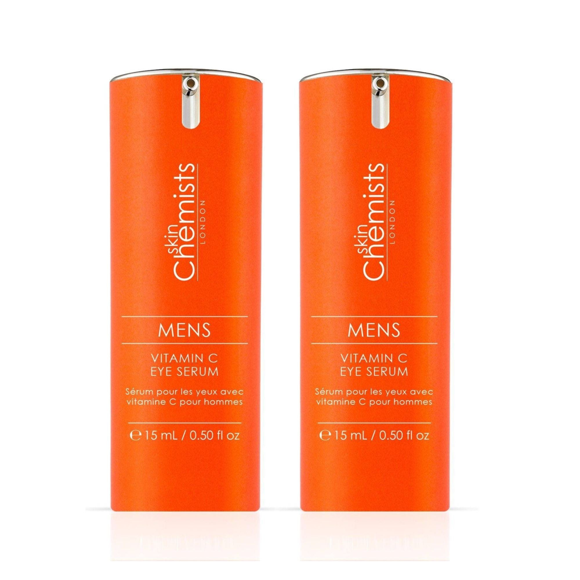 skinChemists Men's Vitamin C Eye Serum 15ml Twin Value Savings Pack