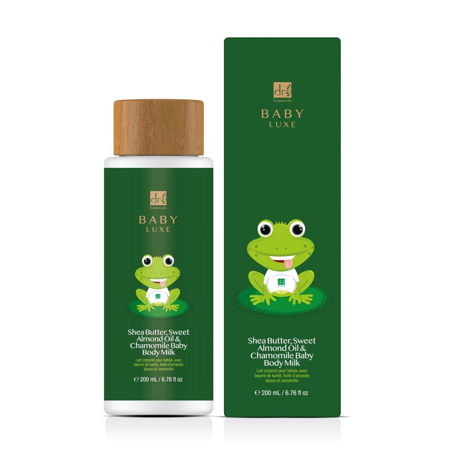Dr Botanicals Baby Lux Sweet Almond Oil & Chamomile Baby Body Milk 200ml Twin Value Savings Pack - skinChemists