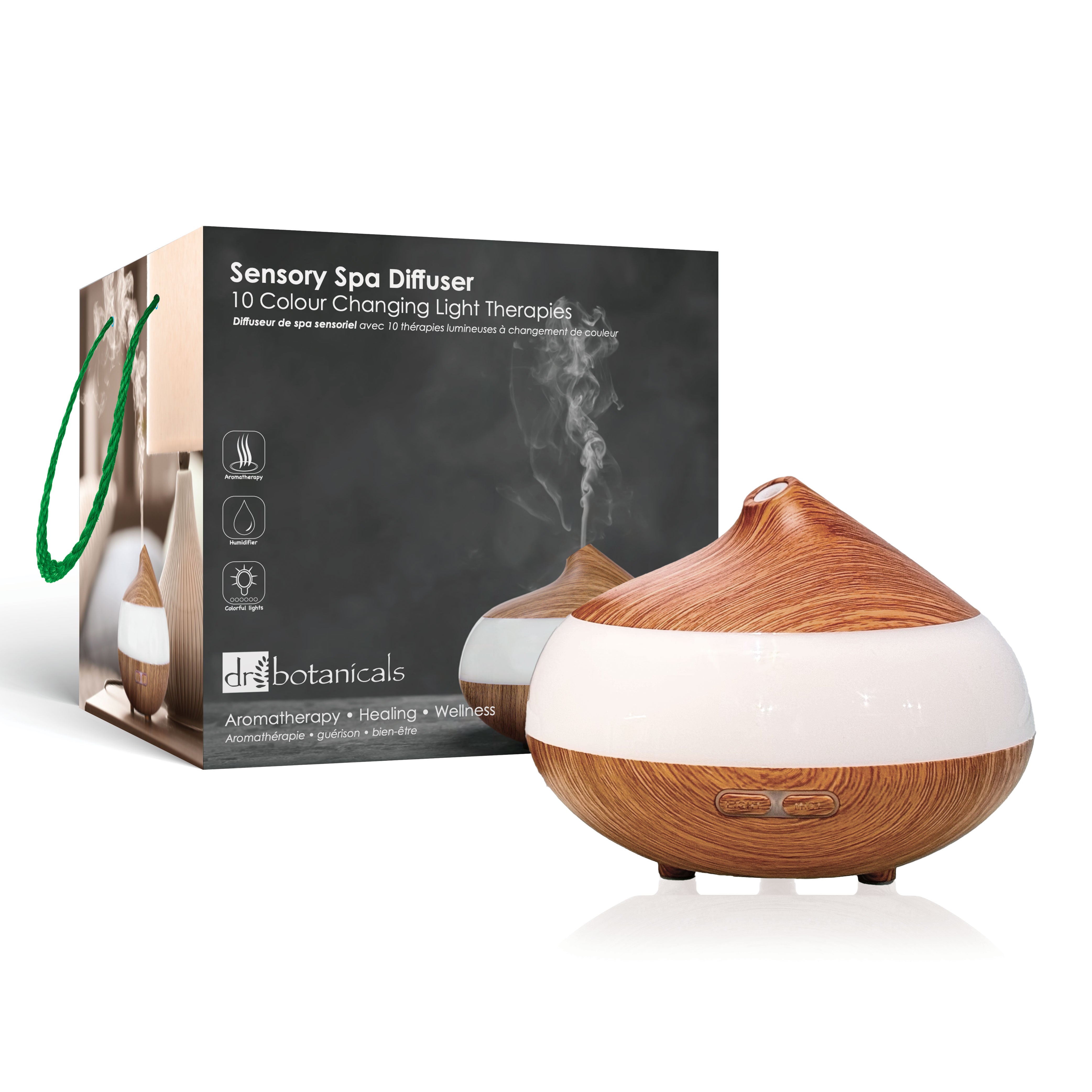 Bio-Balancing Wooden Aroma Digital Diffuser Clear Panel (UK Plug) - skinChemists
