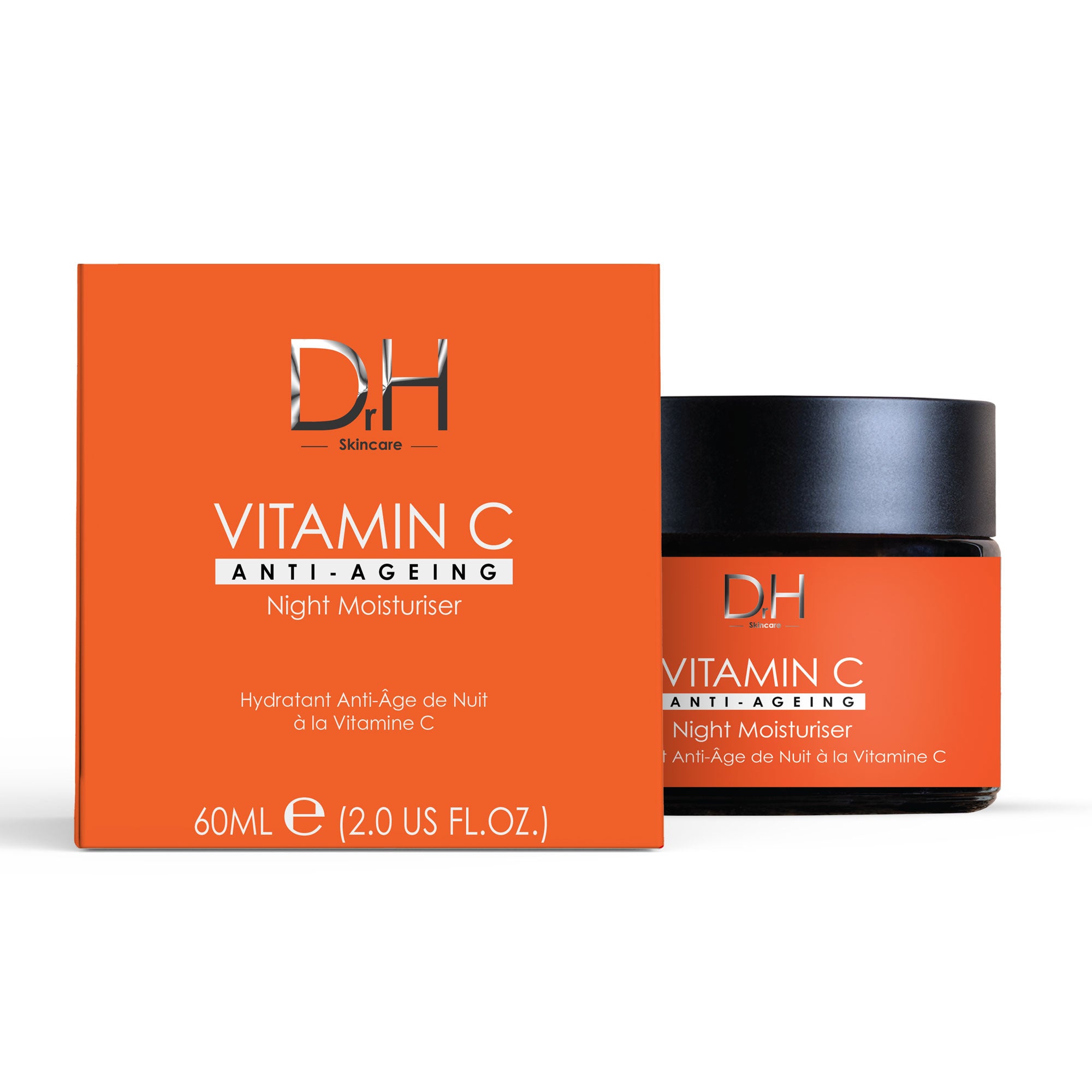 Anti-Aging Vitamin C Facial Serum 30ml + Vitamin C Anti-Ageing Night Moisturiser 60ml