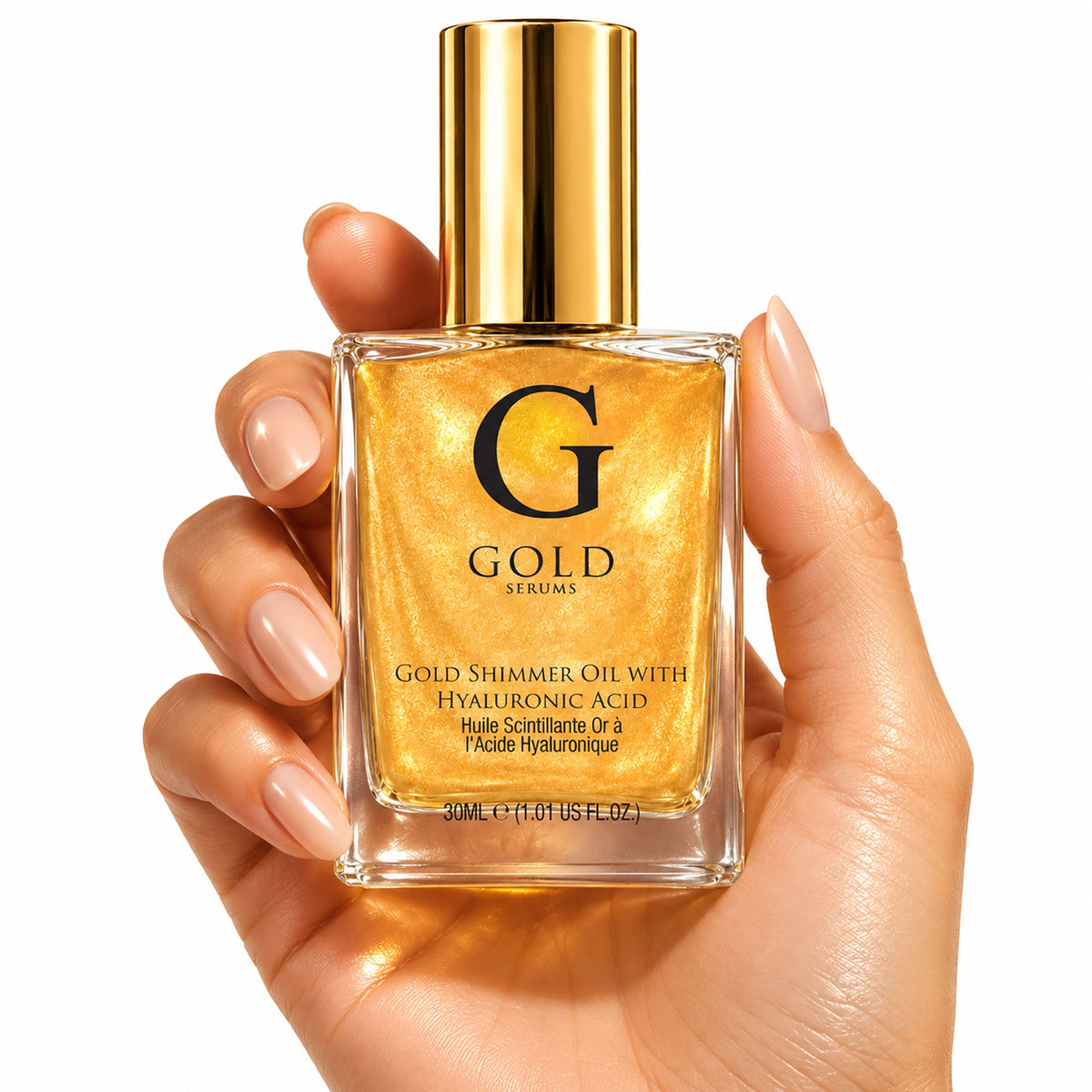 Gold Shimmer Oil with Hyaluronic Acid 30ml