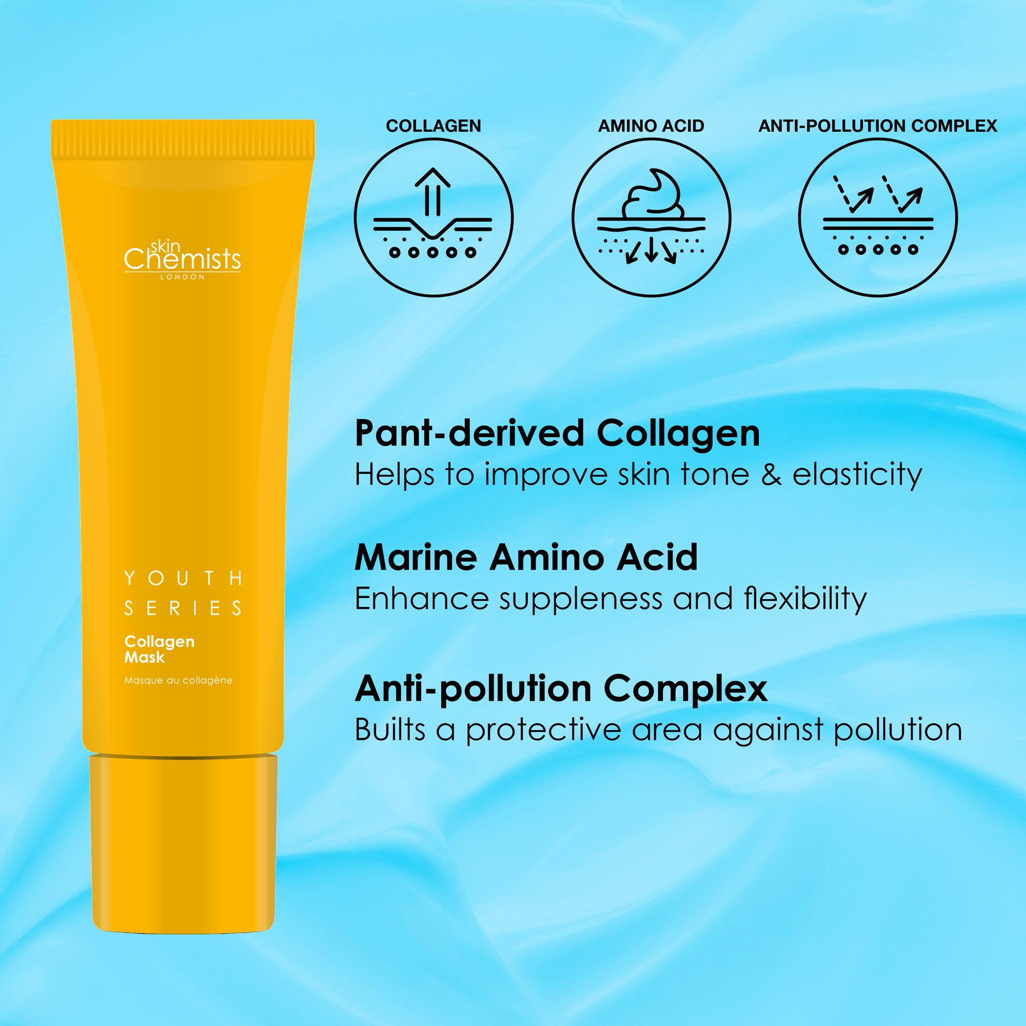 1% Collagen Mask 50ml (Vegan) - skinChemists