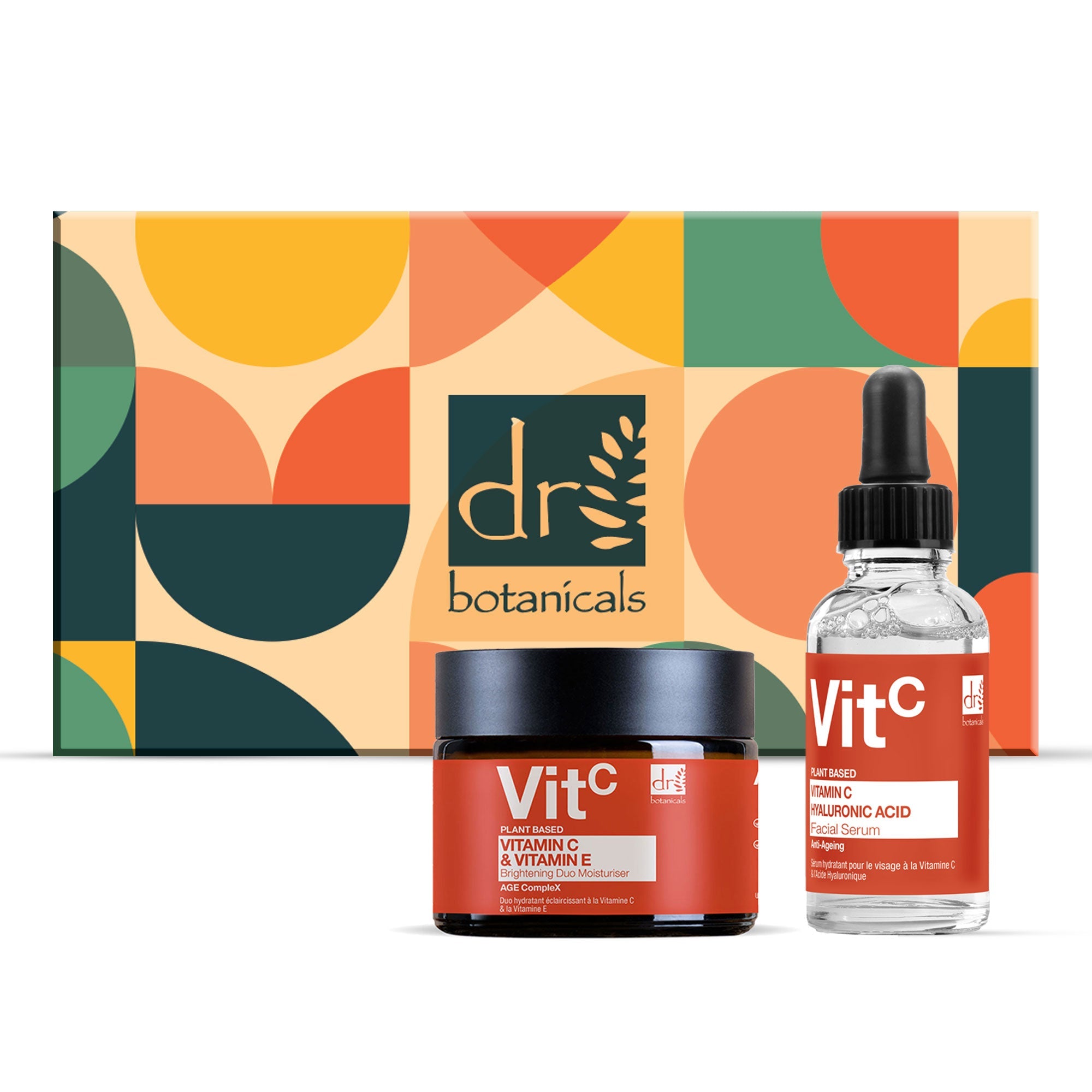 Vitamin C & Hyaluronic Acid Anti-ageing Facial Serum 30ml + Vitamin C & Vitamin E Brightening Anti-ageing Duo Moisturiser 60ml - skinChemists