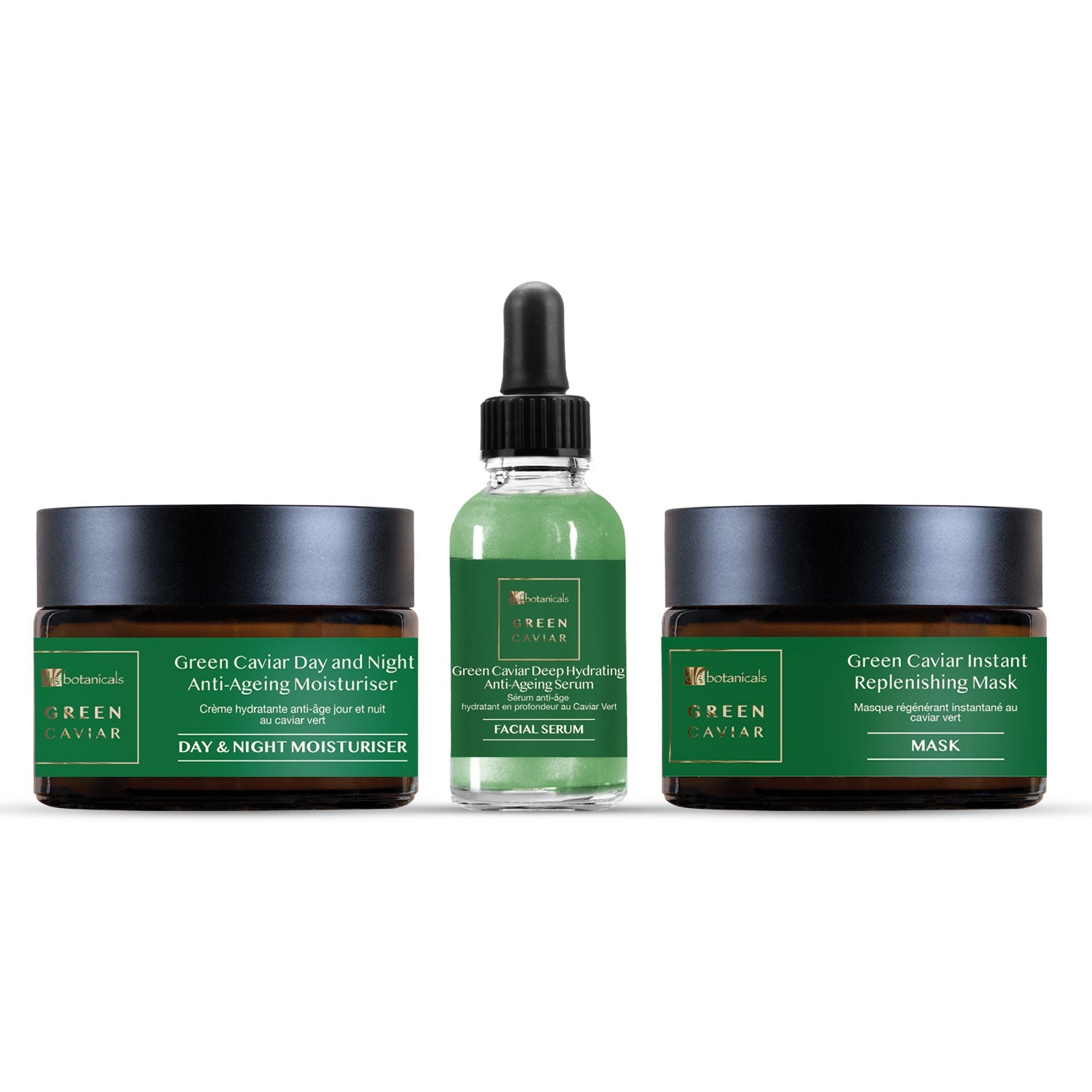 Green Caviar Serum, Night Moisturiser and Mask - skinChemists