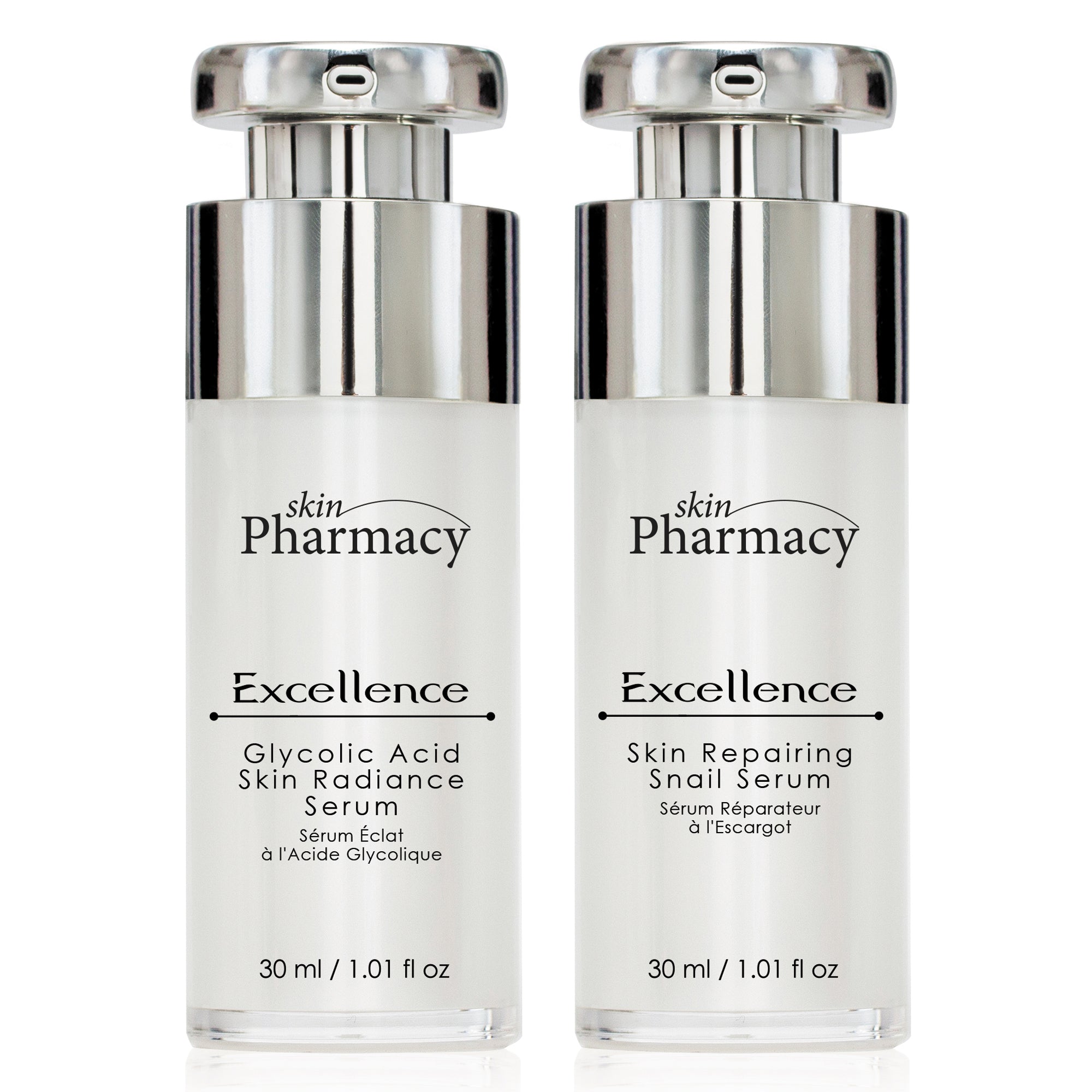 K2 SP Excellence Glycolic Acid Skin Radiance Serum + Excellence Skin-Repairing Snail Serum- - skinChemists