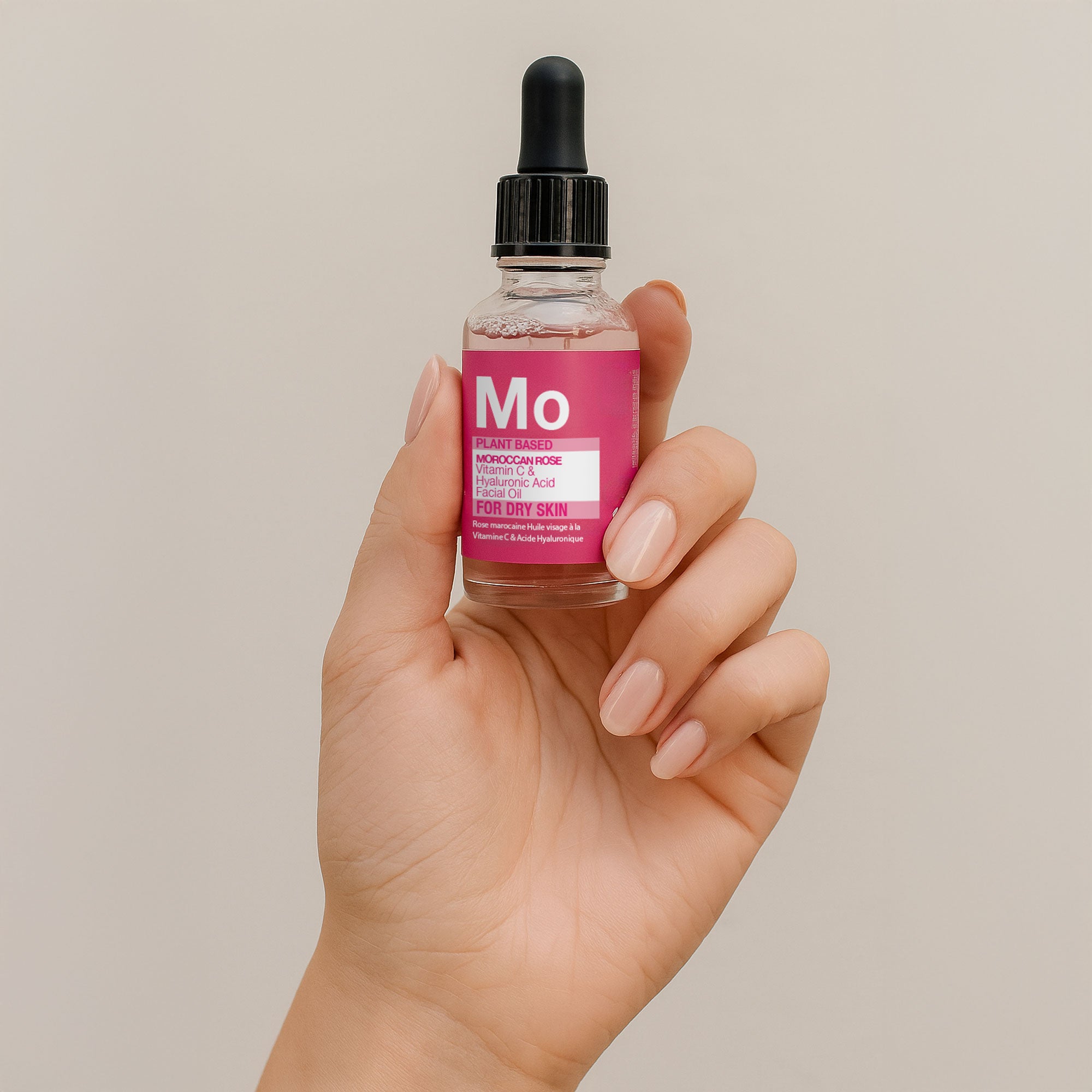 Moroccan Rose Facial Oil with Hyaluronic Acid & Vitamin C 15ml + 30ml