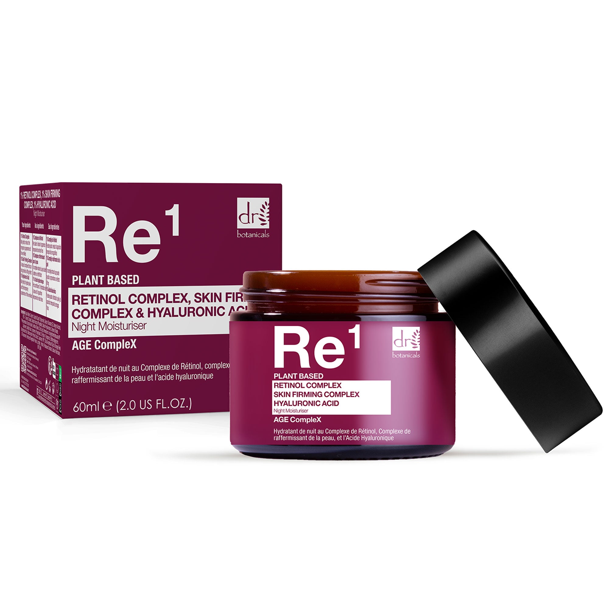Retinol Complex 1%, Skin Firming Complex 1% & Hyaluronic Acid 1% Night Moisturiser 60ml - skinChemists