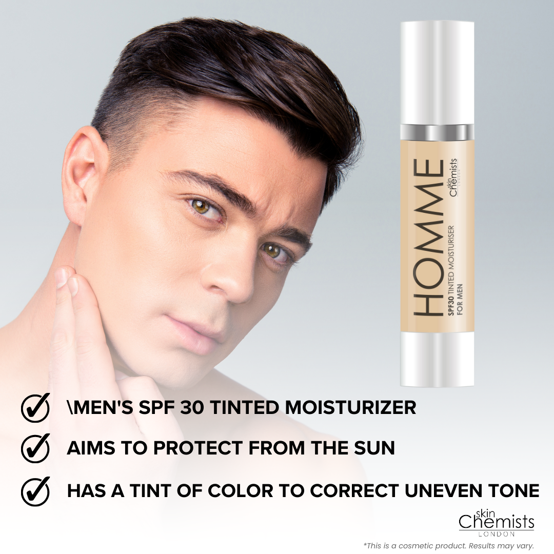 Men's Tinted Light Moisturiser SPF 30 50ml - skinChemists