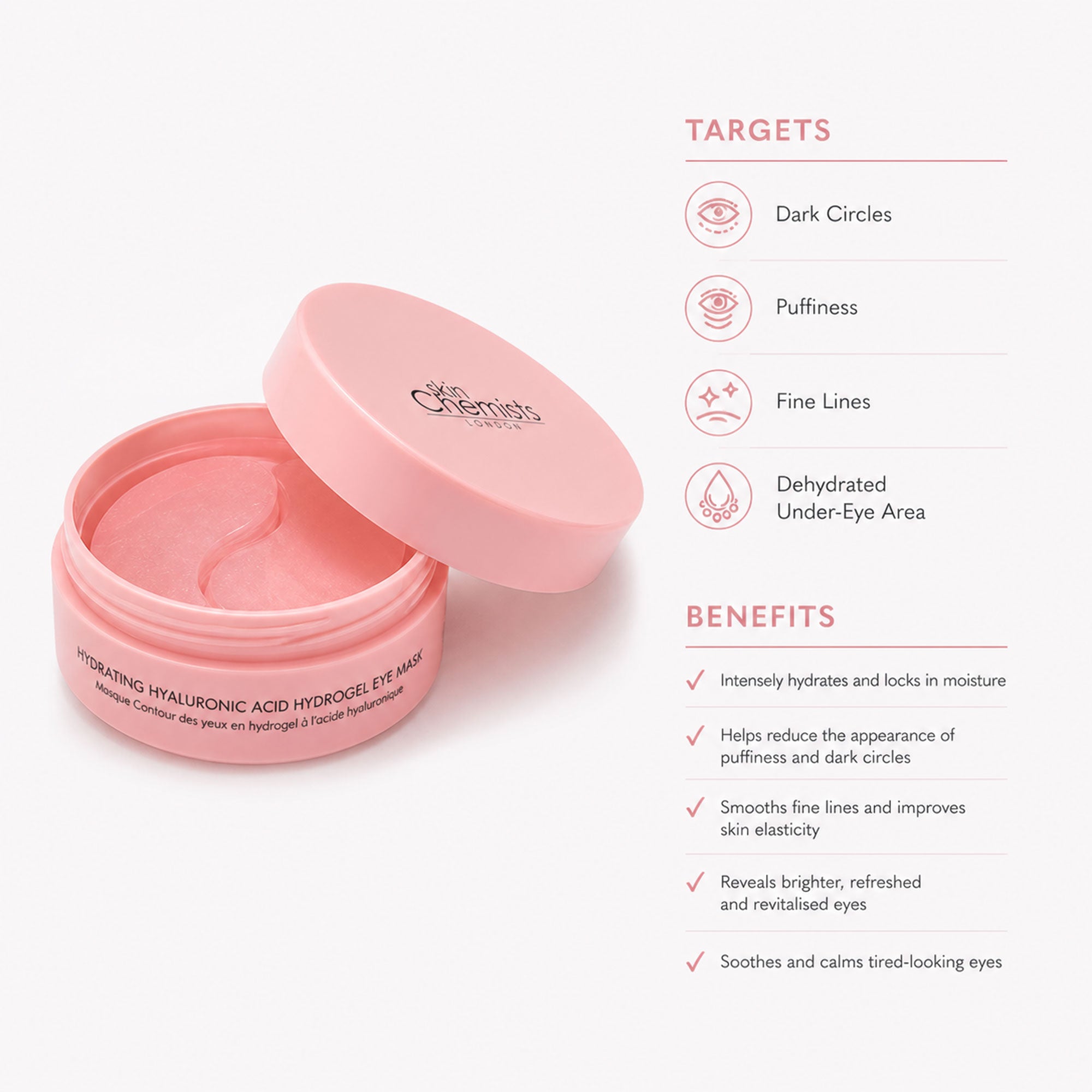 Hydrating Hyaluronic Acid Hydrogel Eye Mask (20 Pairs) - skinChemists