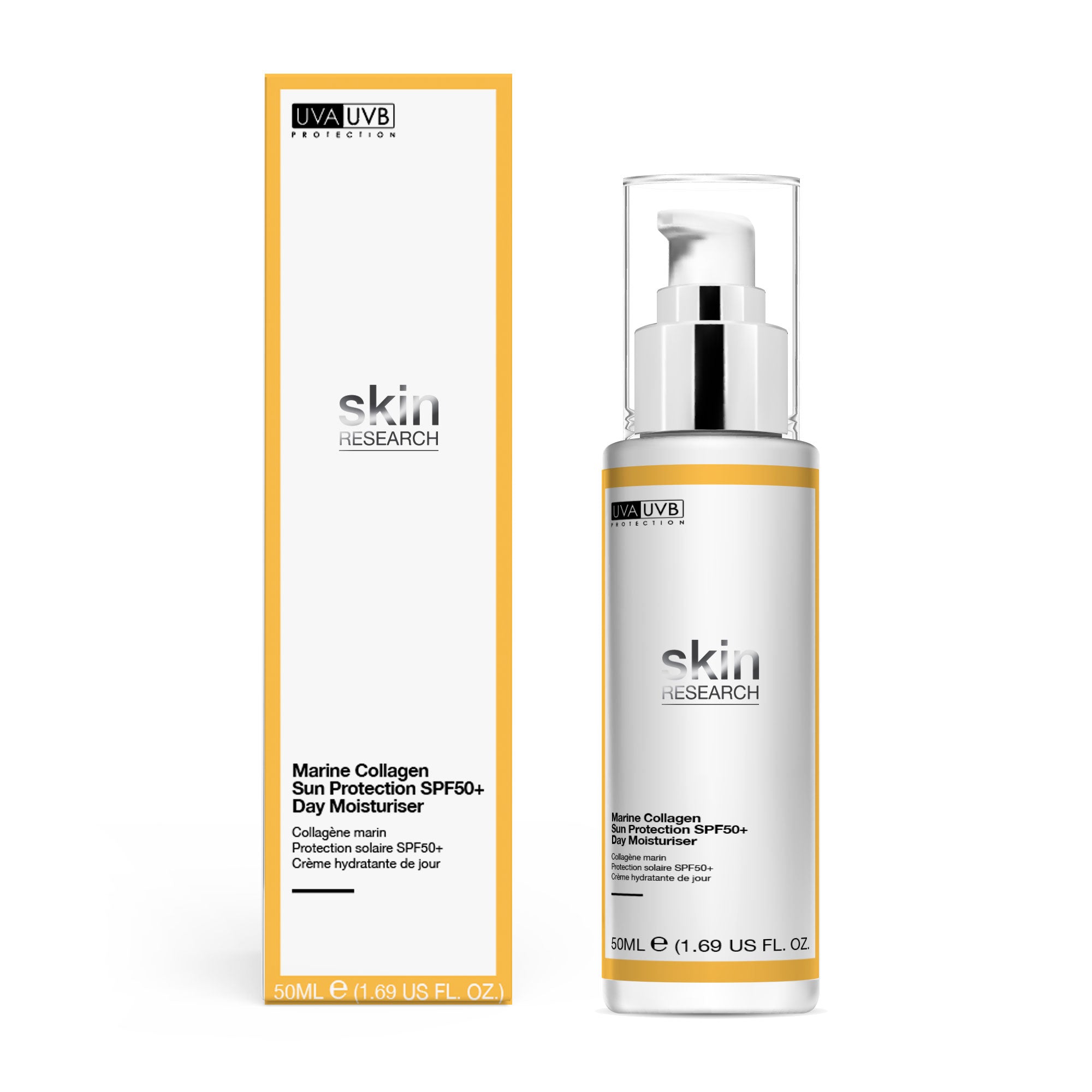 Skin Research Sun Protection SPF 50 Day Moisturiser 50ml - skinChemists