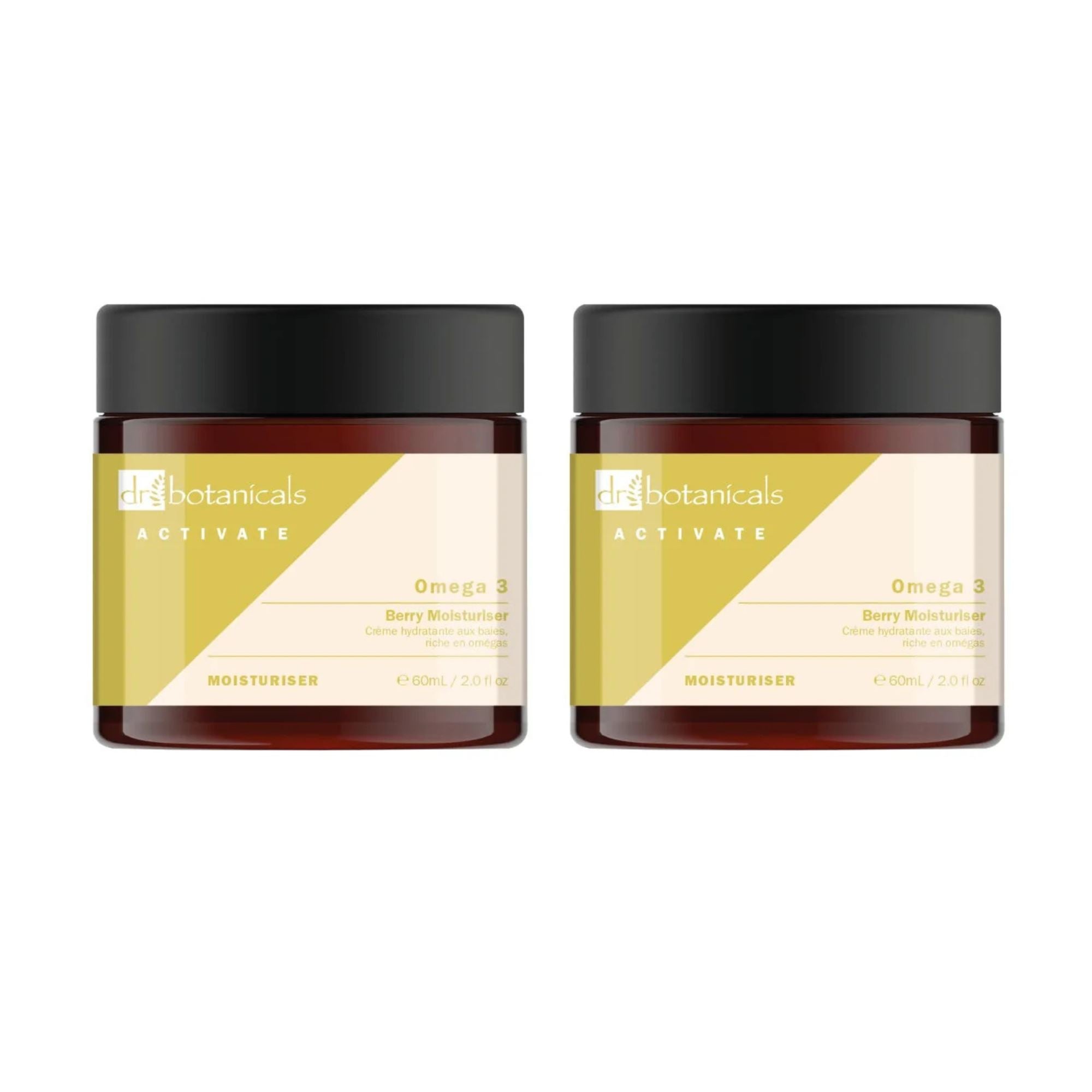 Activate Omega 3 Berry Moisturiser 60ml Twin Pack