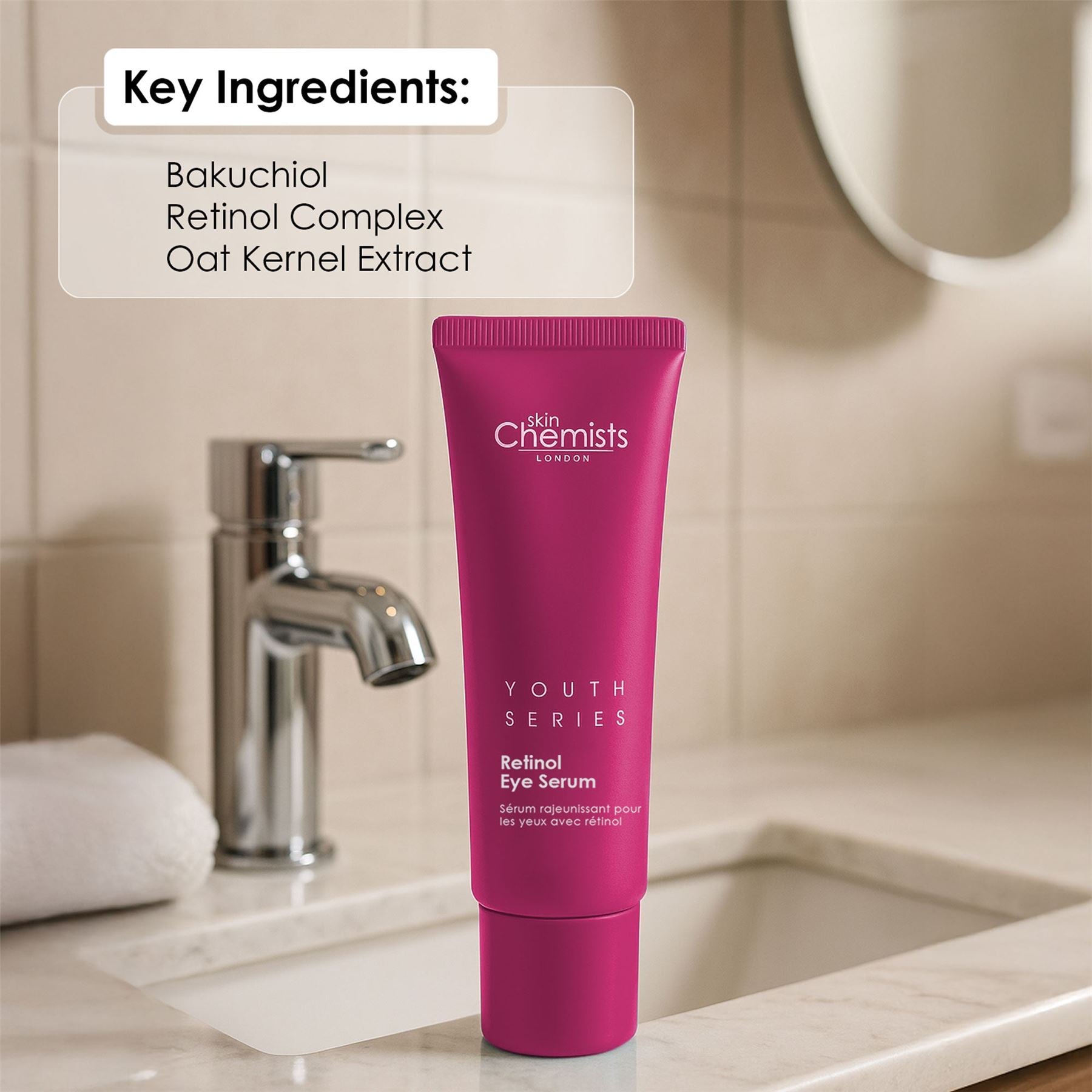 Retinol & Bakuchiol Eye Serum 15ml - skinChemists
