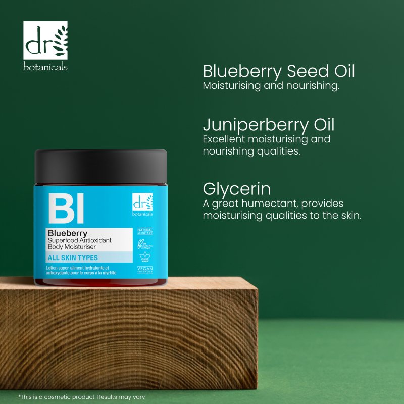 Blueberry Superfood Antioxidant Body Moisturiser 60ml - skinChemists