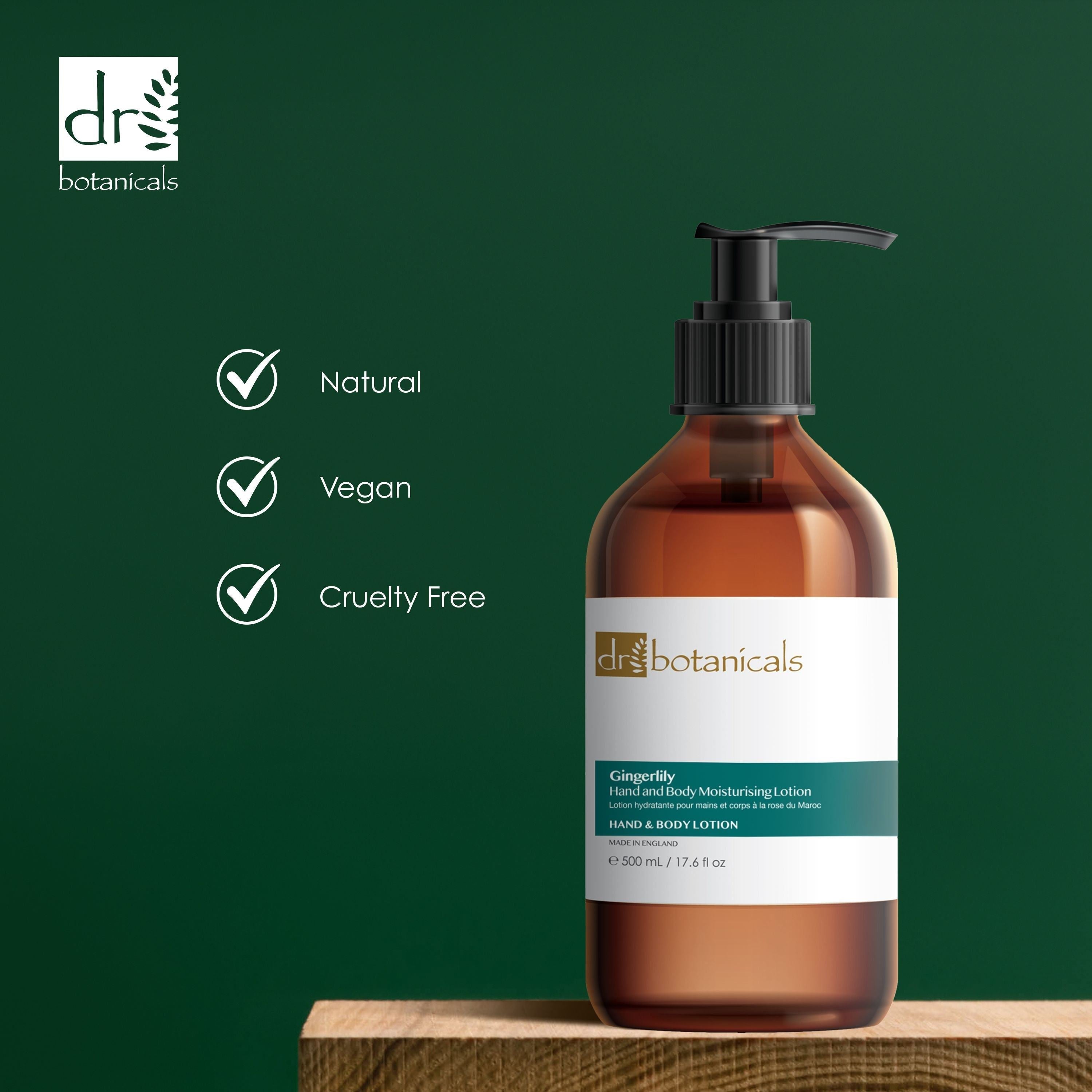 Dr Botanicals Gingerlily Hand & Body Moisturising Lotion 500ml Twin Value Savings Pack - skinChemists