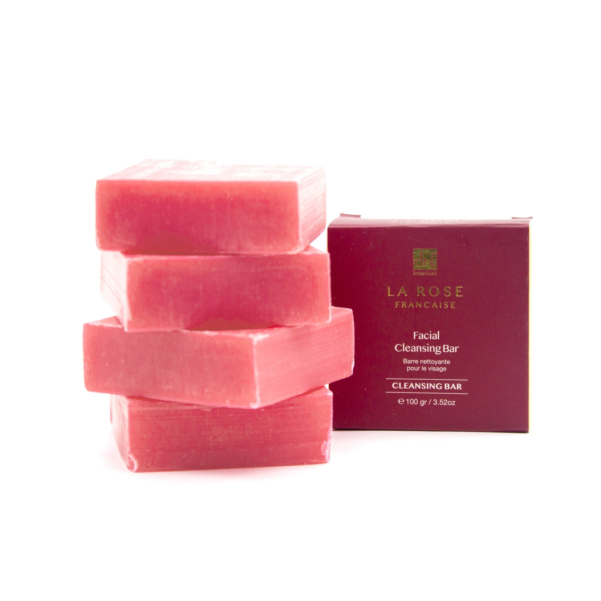 Dr Botanicals La Rose Francaise Facial Cleansing Bar 100g Twin Value Savings Pack - skinChemists