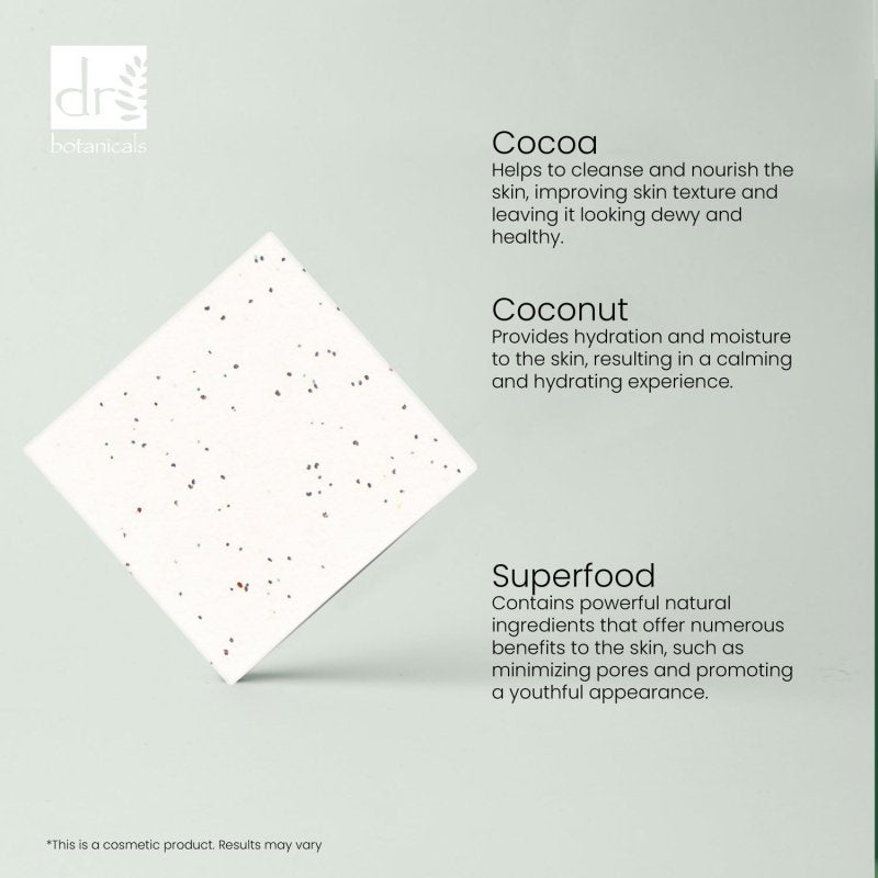 Cocoa And Coconut Superfood Facial Cleansing Bar 100g - skinChemists