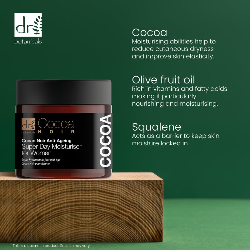 Cocoa Noir Anti-Ageing Super Day Moisturiser for Women 60ml - skinChemists
