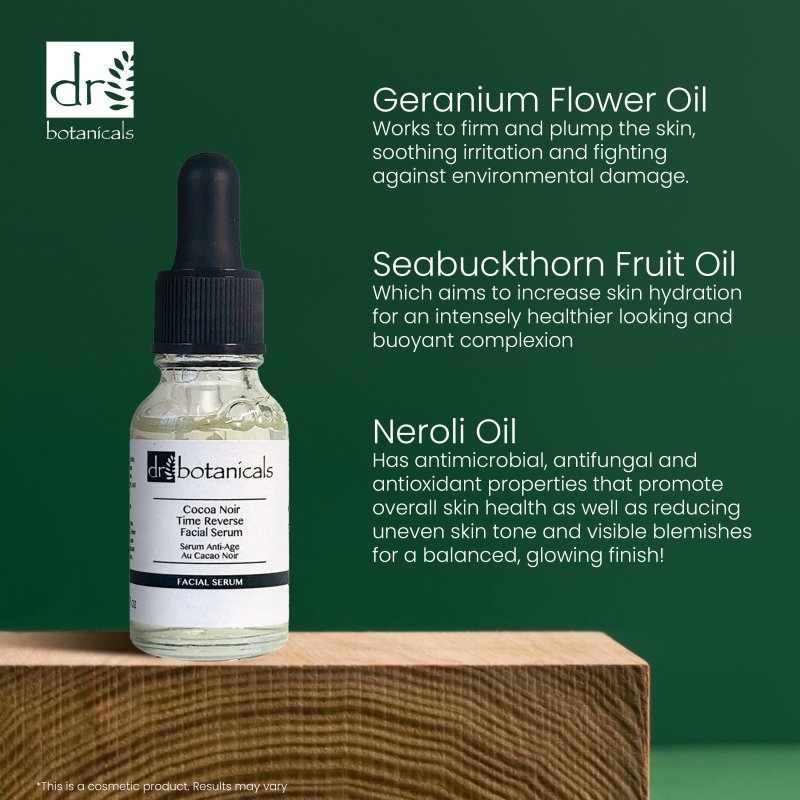 Cocoa Noir Time Reverse Facial Serum 15ml - skinChemists