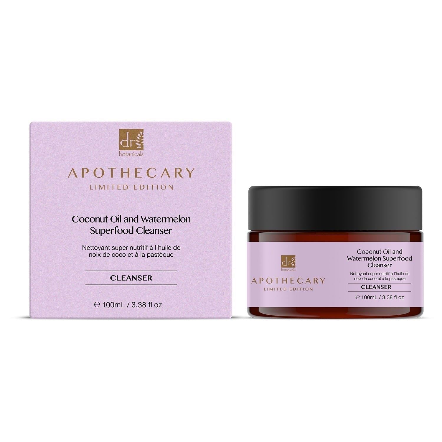 Dr Botanicals Coconut Oil & Watermelon Superfood Cleanser 100ml Twin Value Savings Pack - skinChemists