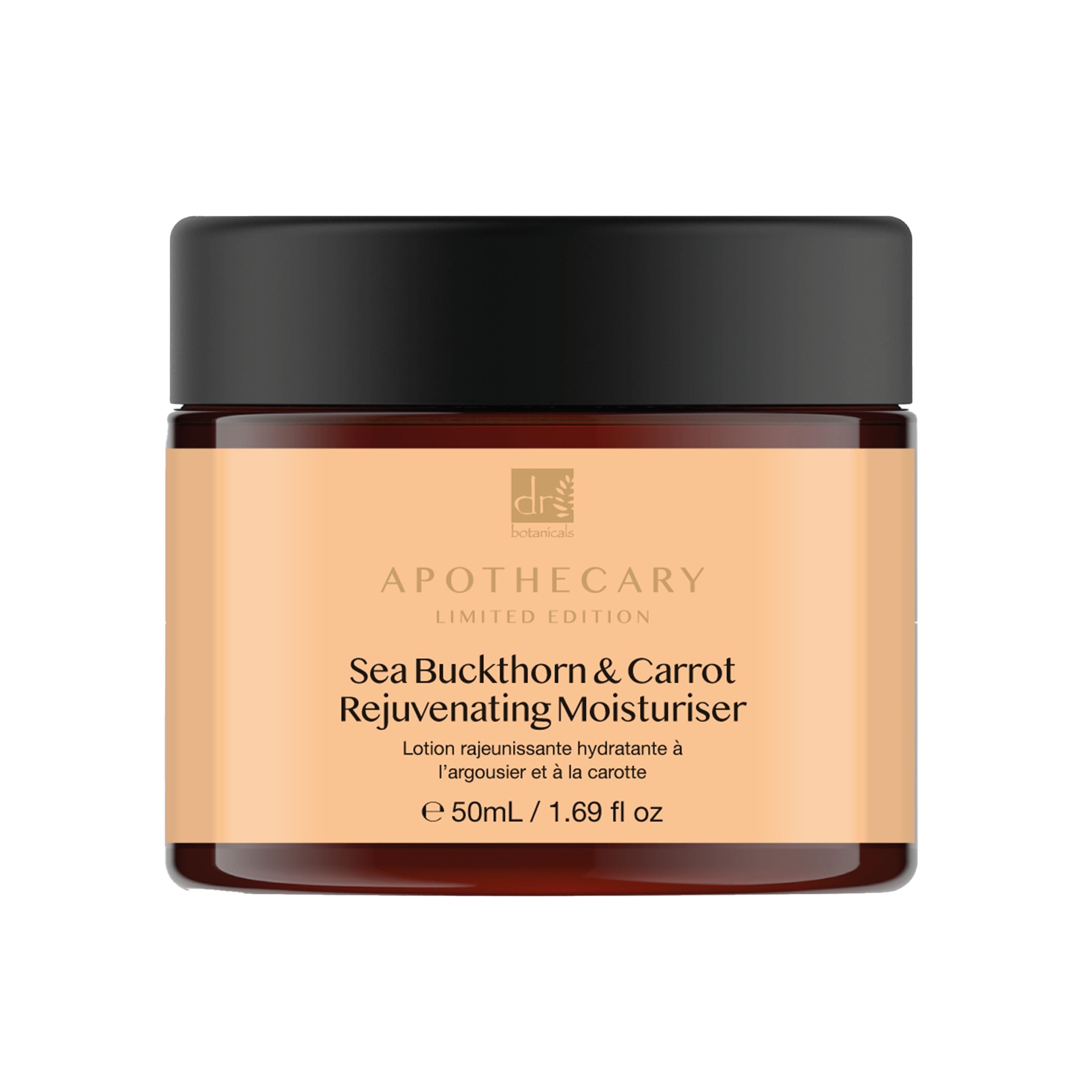 Dr Botanicals Sea Buckthorn & Carrot Rejuvenating Moisturiser 50ml Twin Value Savings Pack - skinChemists