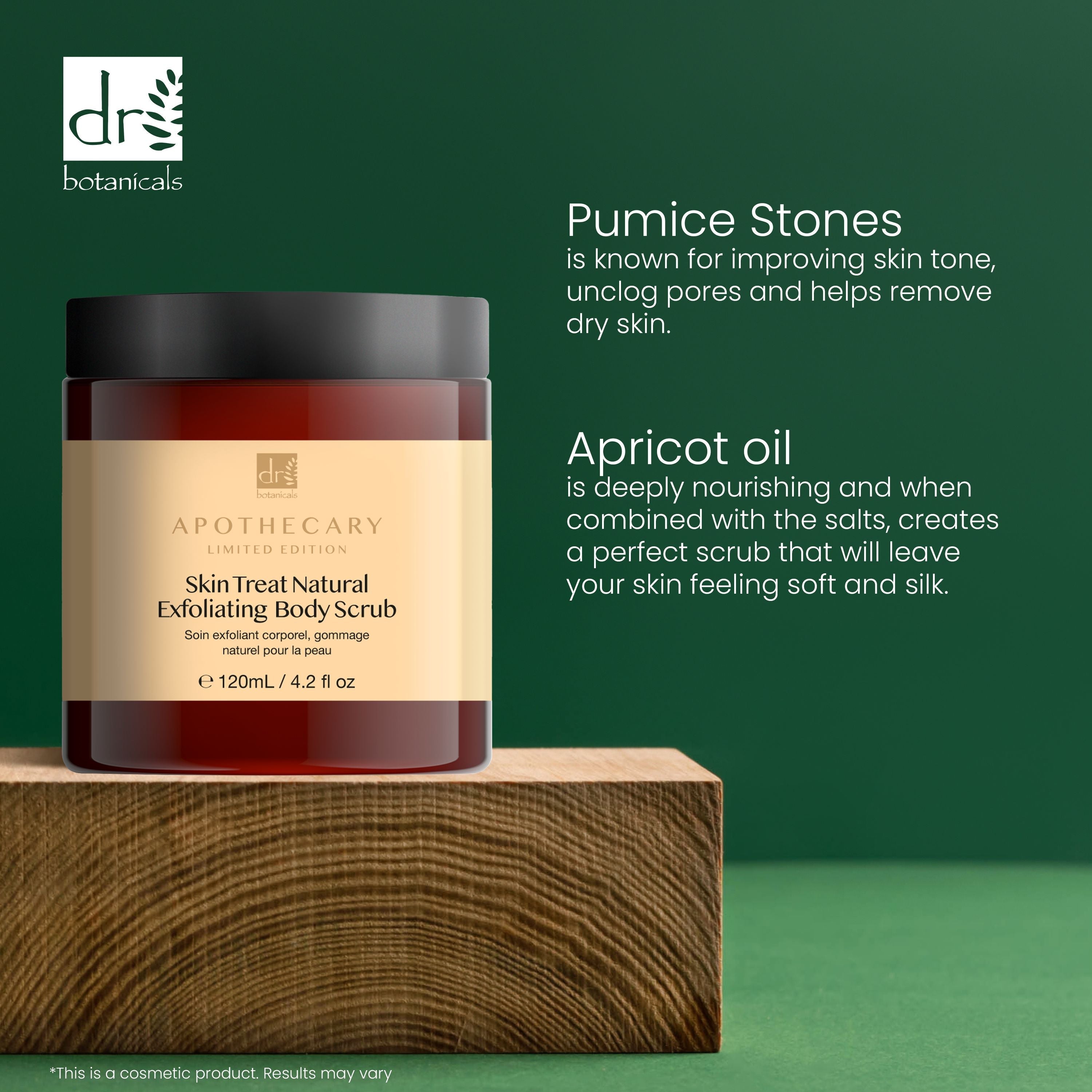 Dr Botanicals Skin Treat Natural Exfoliating Body Scrub 120ml Twin Value Savings Pack - skinChemists