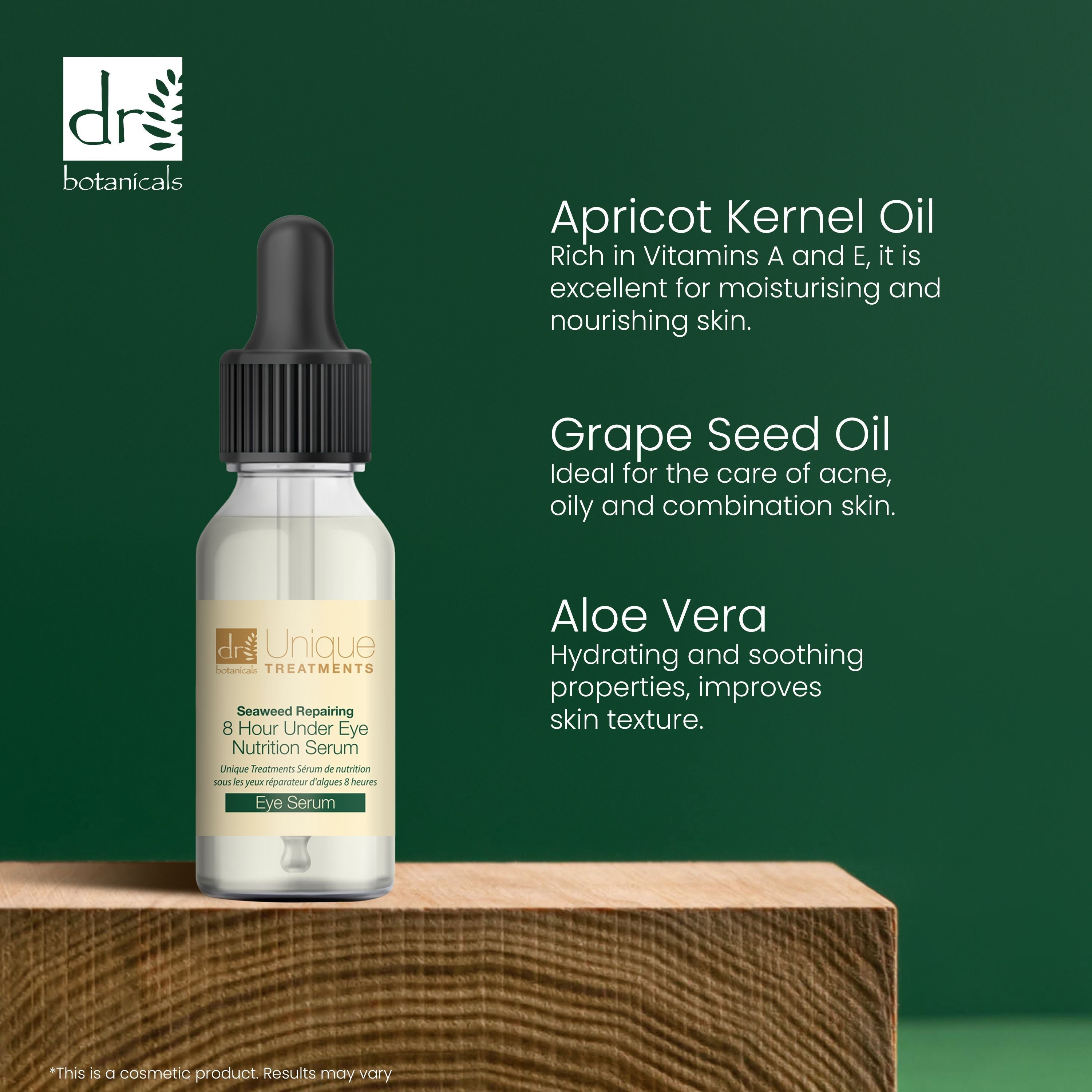 Dr Botanicals Unique Treatments Seaweed Repairing 8 Hour Under Eye Nutrition Serum 15ml Twin Value Savings Pack - skinChemists
