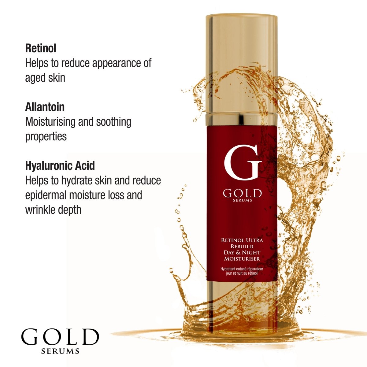Gold Serums Marine Collagen & Retinol - skinChemists