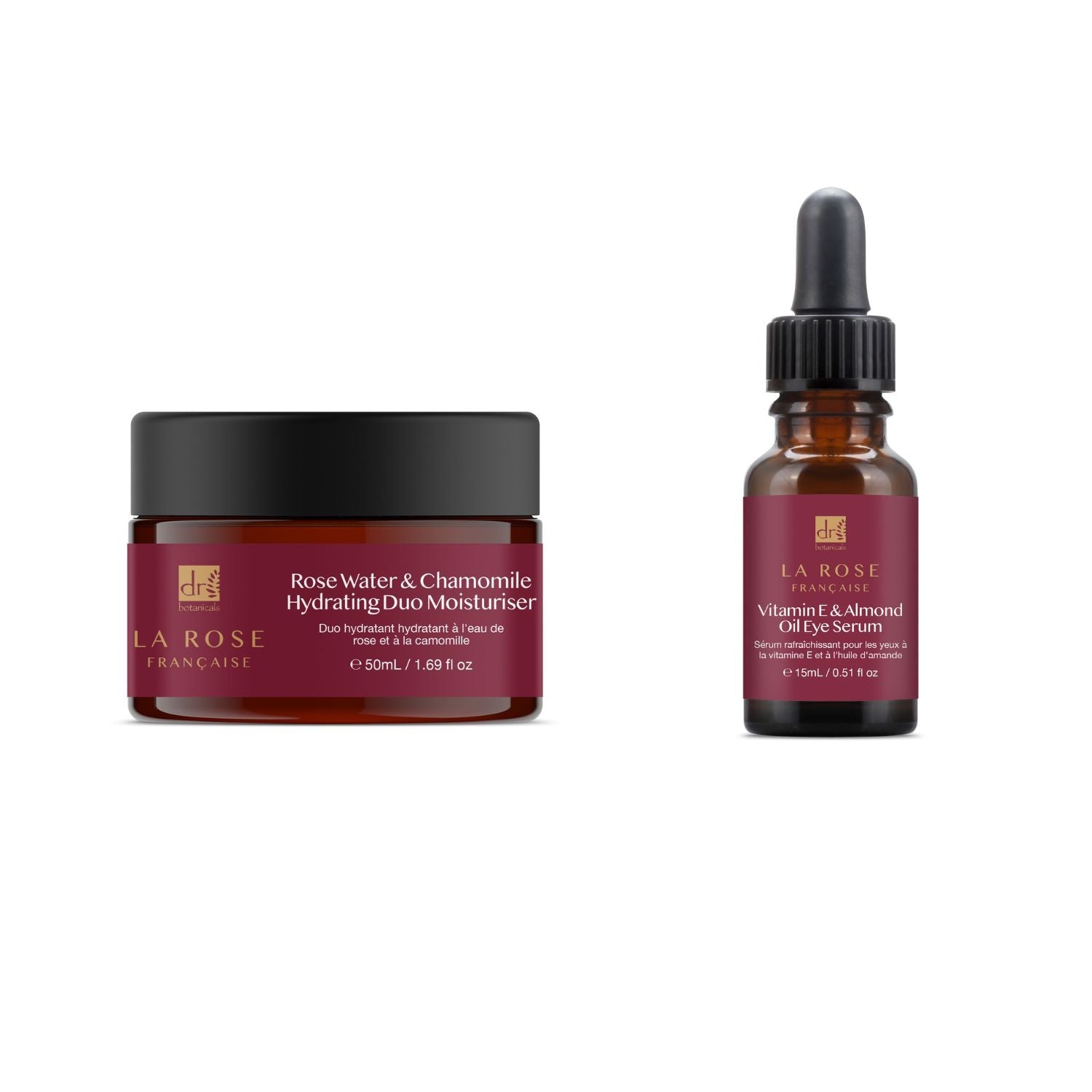 Dr Botanicals La Rose Francaise Duo Moisturiser & Eye Serum Kit - skinChemists