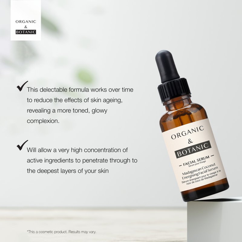 Madagascan Coconut Facial Serum - 30ml - Hydrating & Soothing Serum with Aloe Vera & Vitamin E for Radiant, Nourished Skin - skinChemists