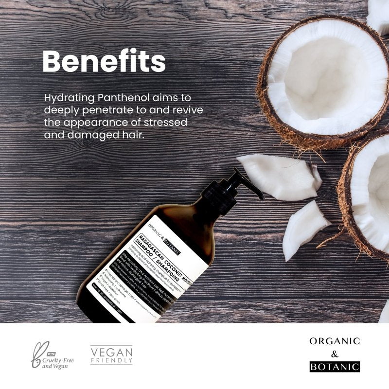 Madagascan Coconut Moisturising Shampoo 500ml - skinChemists