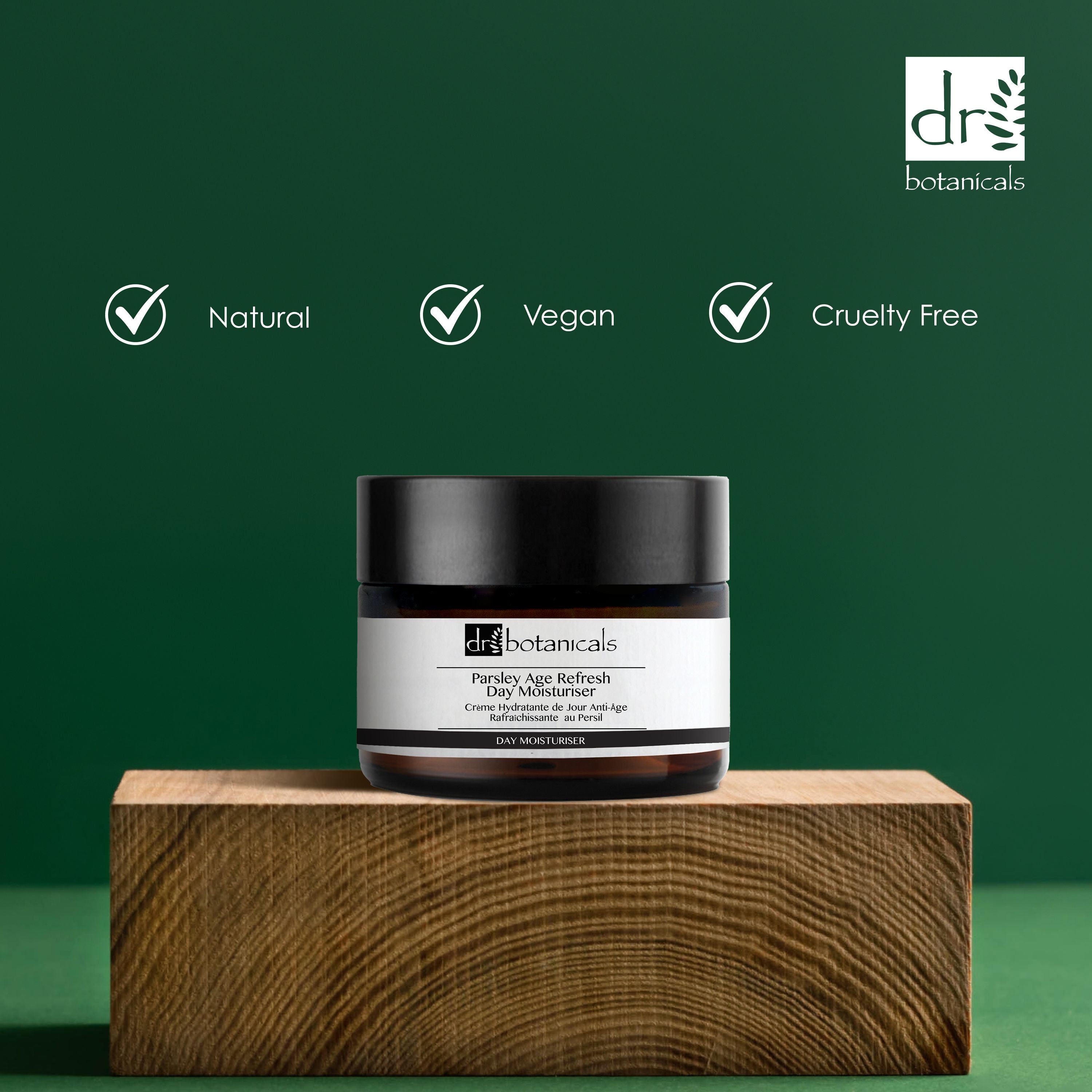 Dr Botanicals Parsley Age Refresh Day Moisturiser 50ml Twin Value Savings Pack - skinChemists