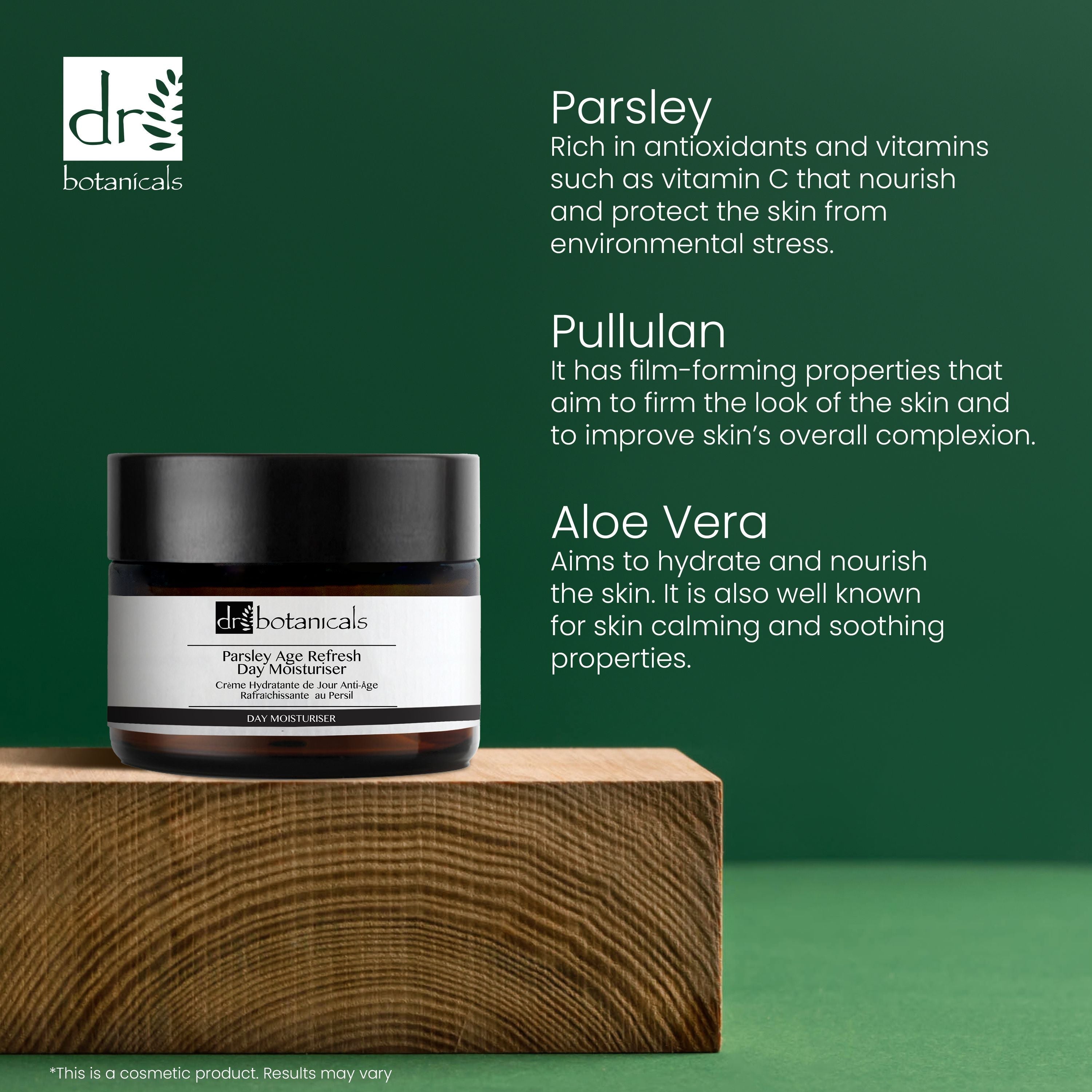 Dr Botanicals Parsley Age Refresh Day Moisturiser 50ml Twin Value Savings Pack - skinChemists