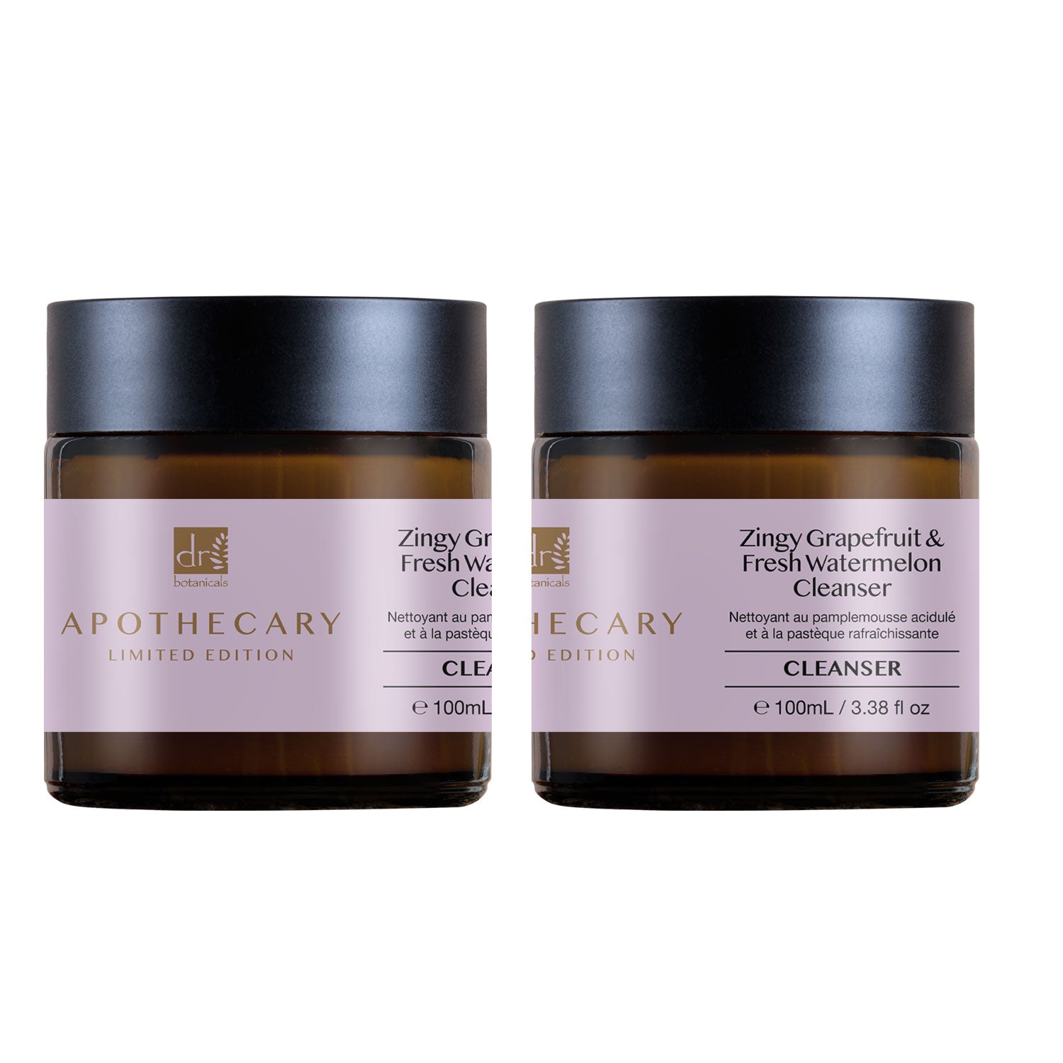 Dr Botanicals Zingy Grapefruit & Fresh Watermelon Cleanser 100ml x 2 - skinChemists