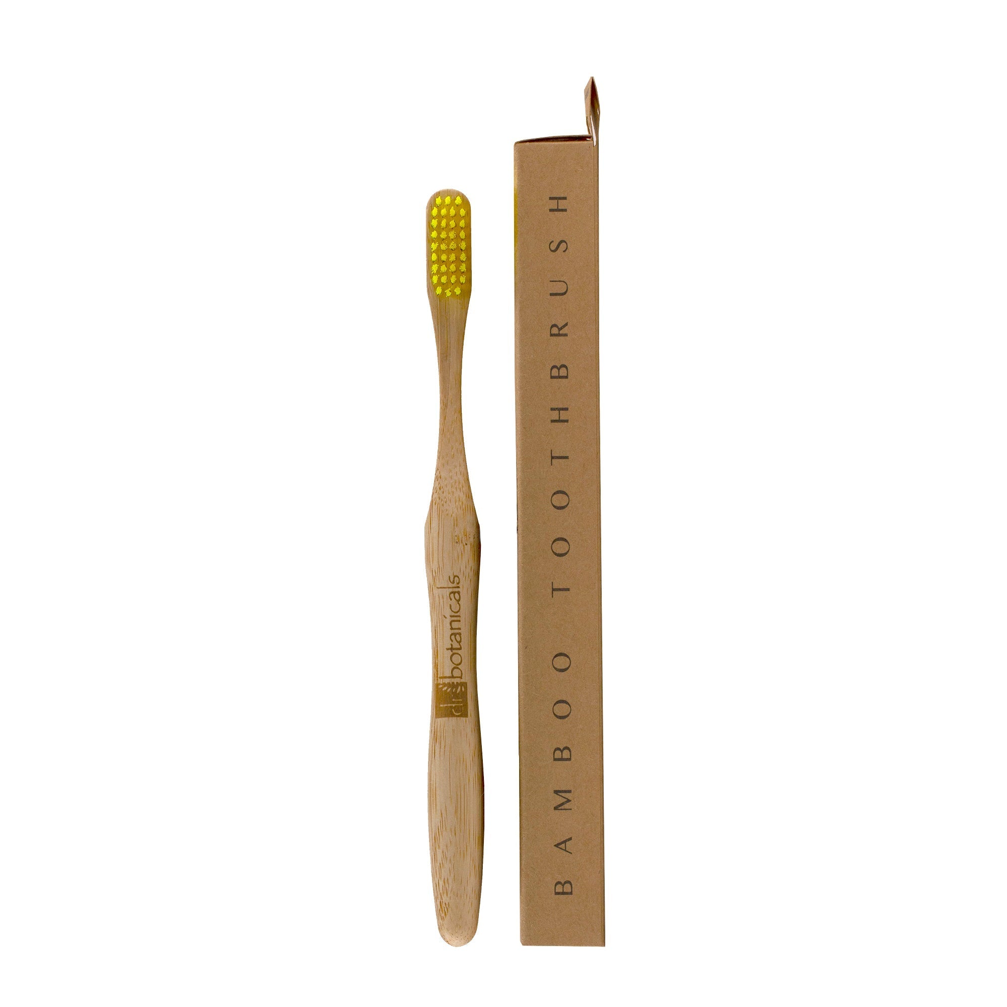 Dr Botanicals Bamboo Toothbrush Yellow Twin Value Savings Pack - skinChemists