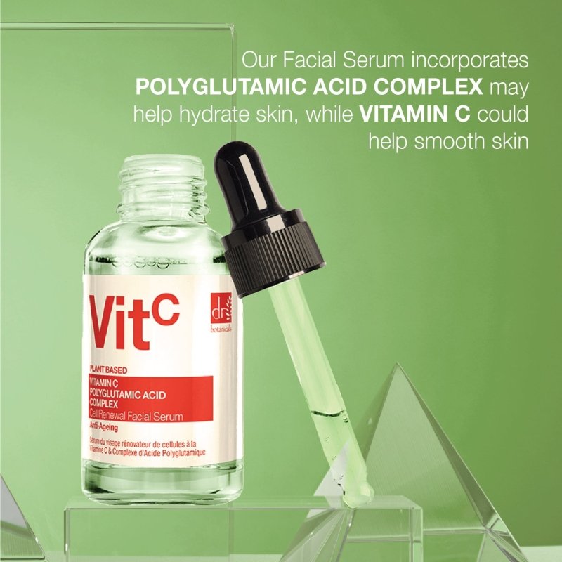 Vitamin C 3% & Polyglutamic Acid Complex 1% & Brightening Facial Serum 30ml - skinChemists