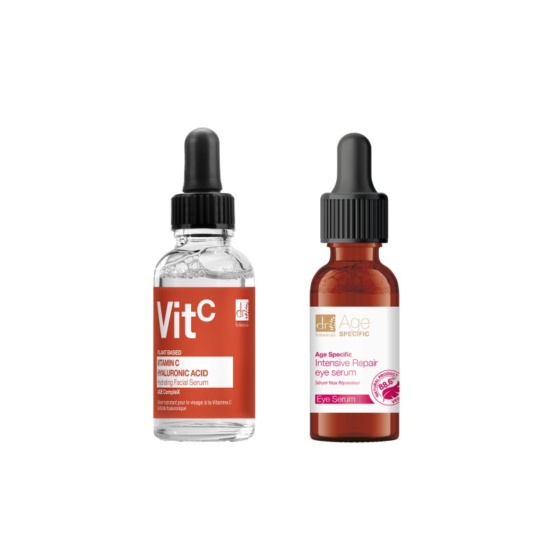 Vitamin C & Hyaluronic Acid Anti-ageing Facial Serum 30ml + Vitamin C & Vitamin E Brightening Anti-ageing Duo Moisturiser 60ml - skinChemists