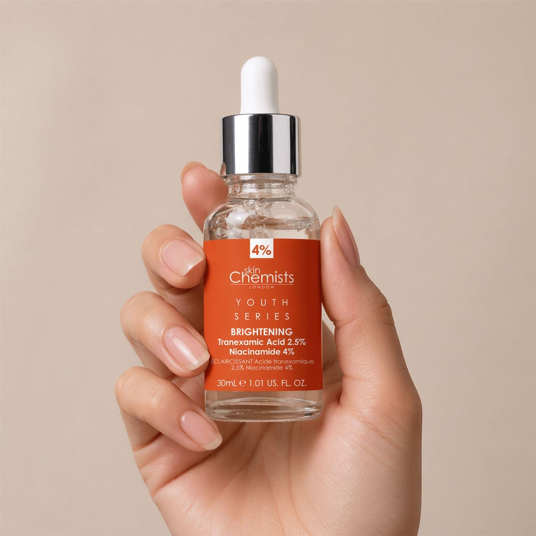 Tranexamic Acid 2.5%, Niacinamide 4% Brightening Facial Serum 30ml - skinChemists