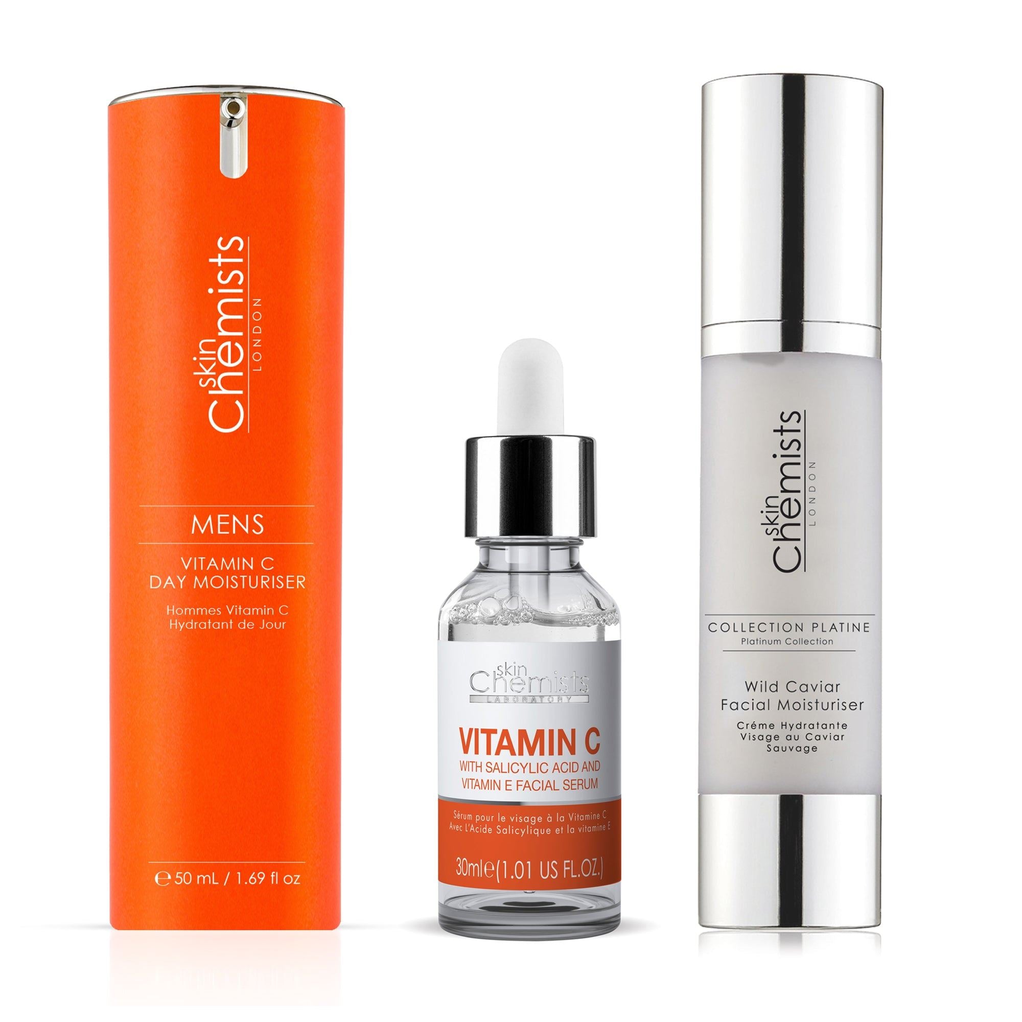 skinChemists Men's Caviar Skincare Kit - skinChemists