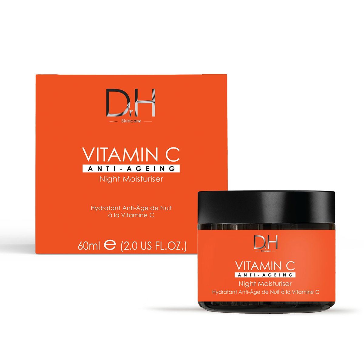 Anti-Aging Vitamin C Facial Serum 30ml + Vitamin C Anti-Ageing Night Moisturiser 60ml