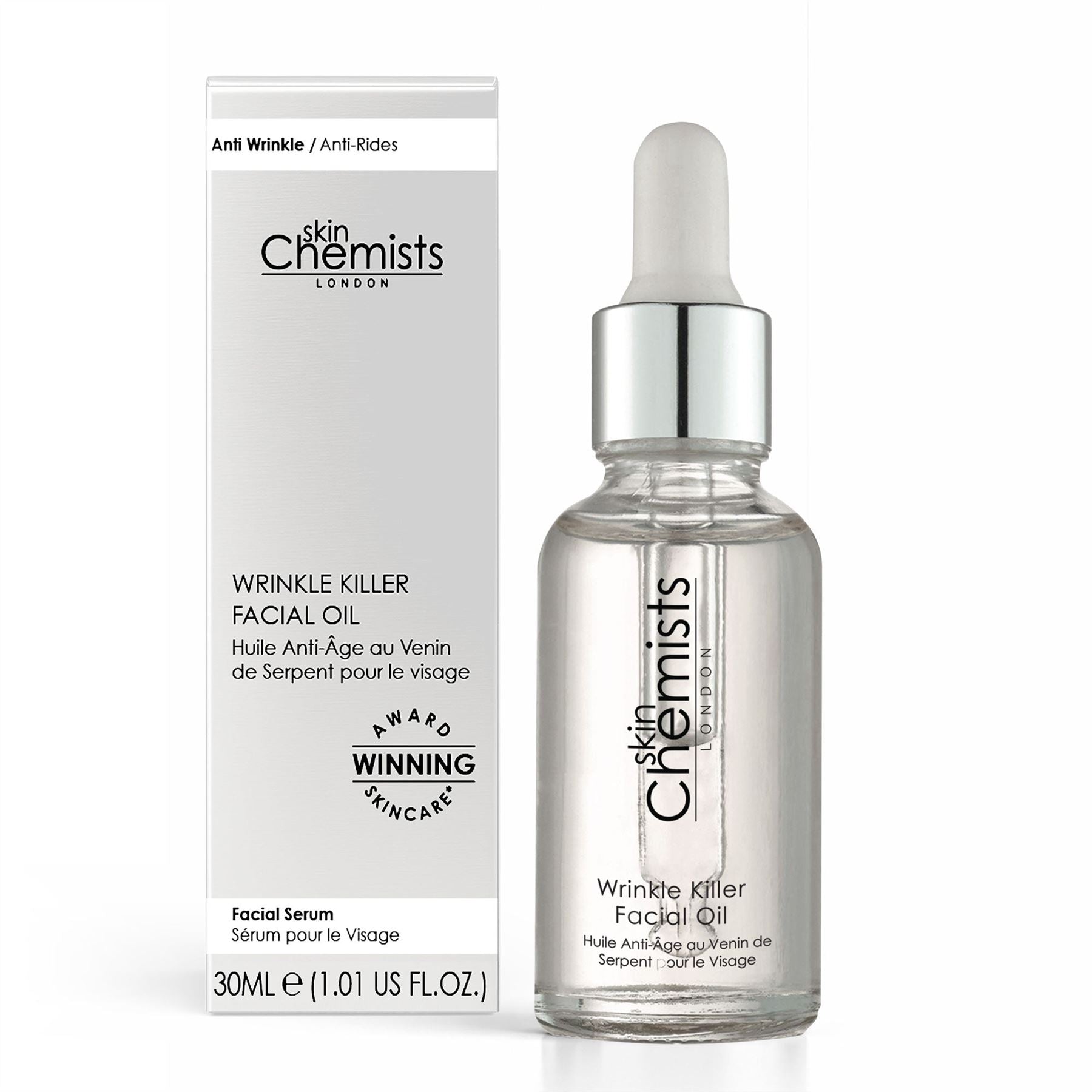 Wrinkle Killer Facial Oil 30ml - skinChemists