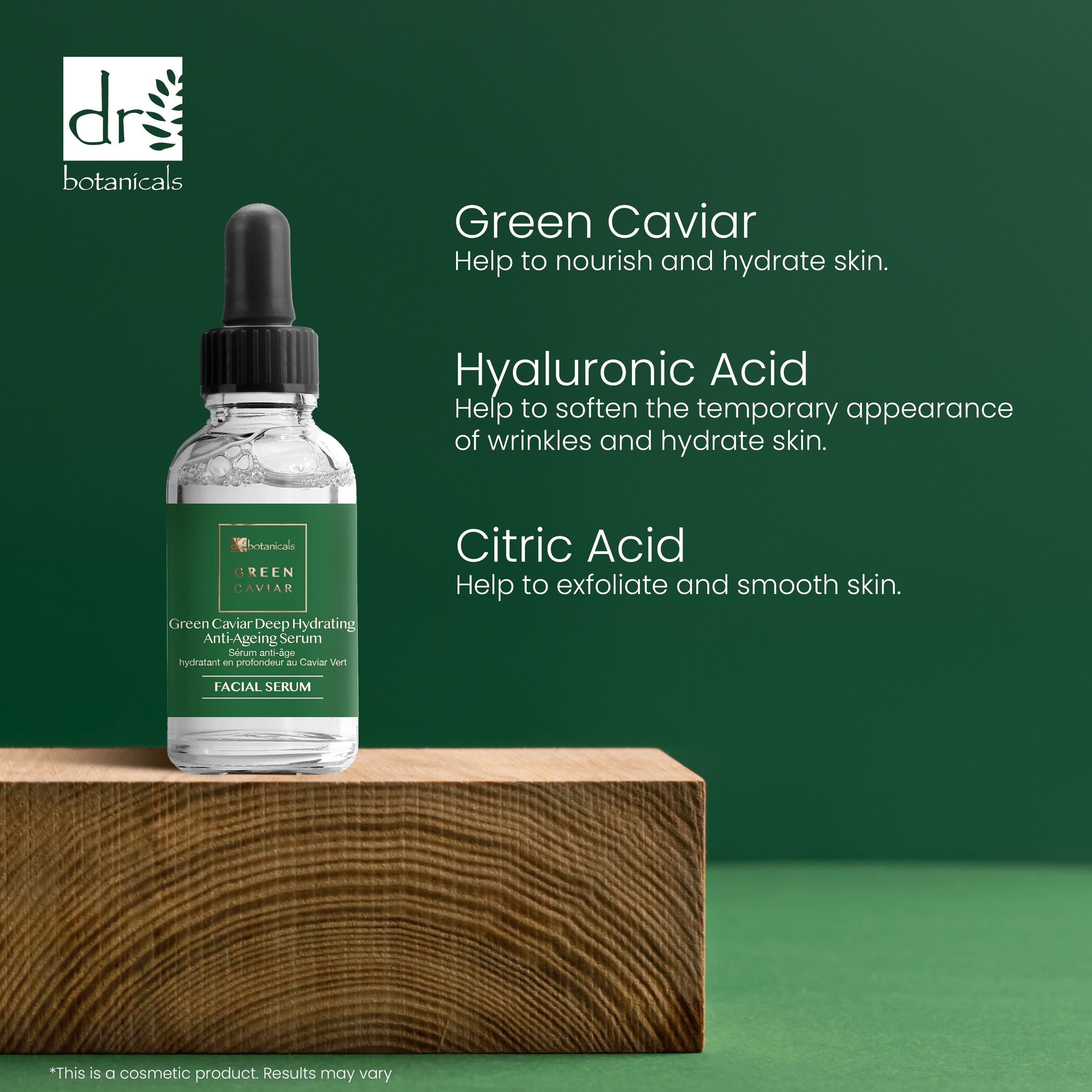 Dr Botanicals Green Caviar Anti-Ageing Moisturiser & Serum Kit - skinChemists