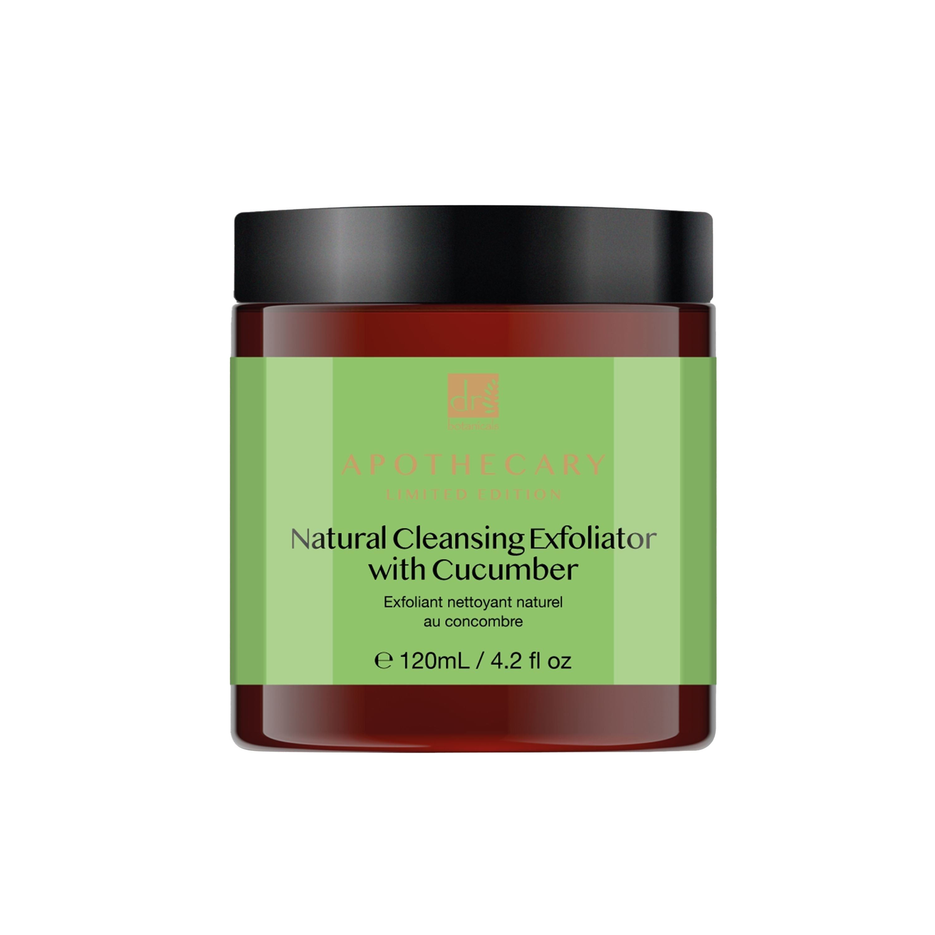 Dr Botanicals Natural Cleansing Exfoliator with Cucumber 120ml Twin Value Savings Pack - skinChemists